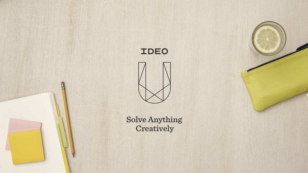 IDEO U focuses on courses based on their core expertise in innovation, creativity and storytelling