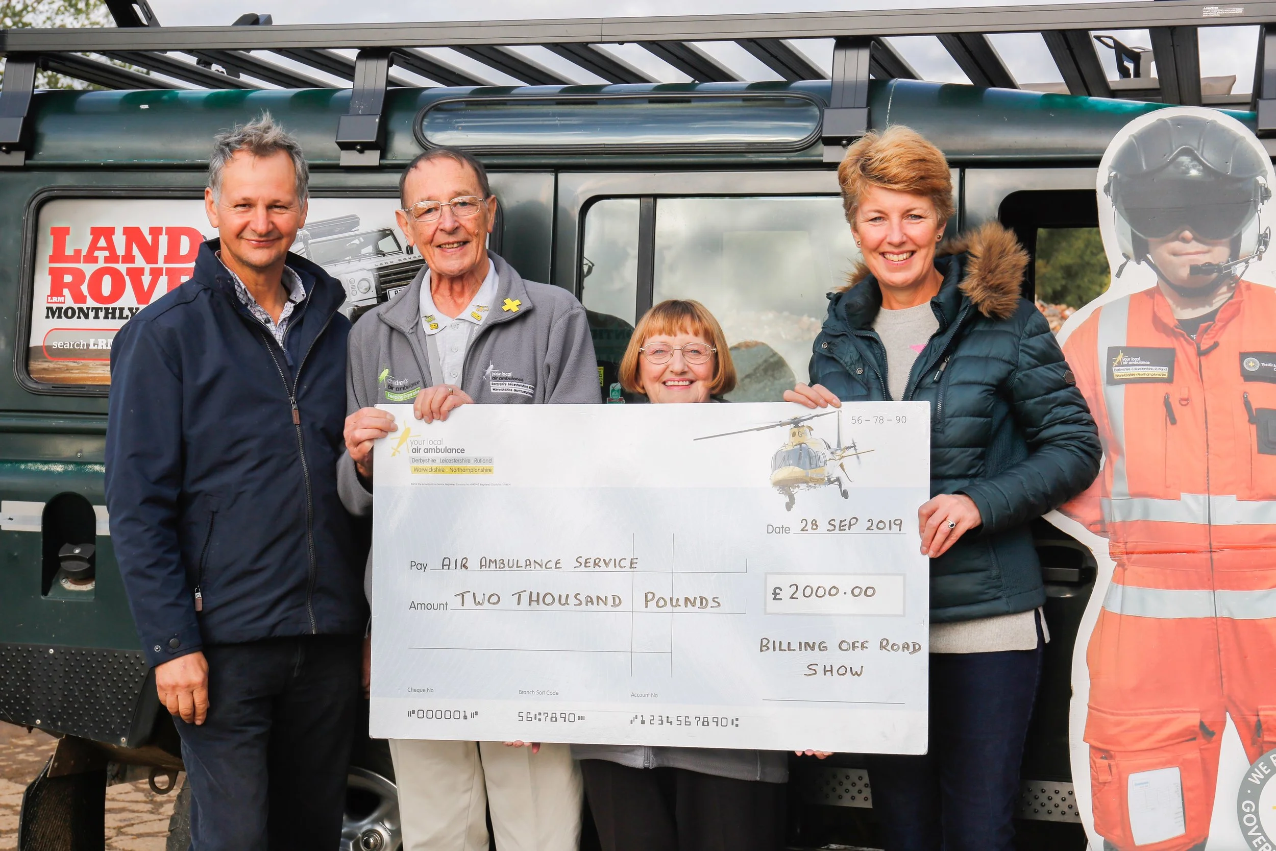 £4,000 Raised For Charity at The Billing Off Road Show 2019