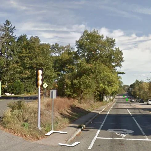 The hilly area in the left of the photo at the intersection of Washington and Highland Streets will be the focus of the DCP landscape staff and volunteers this spring.