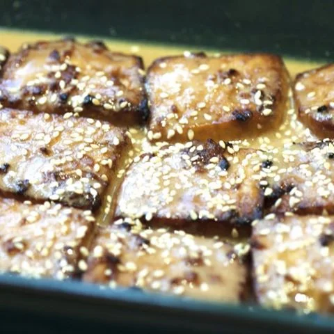 Miso baked tofu