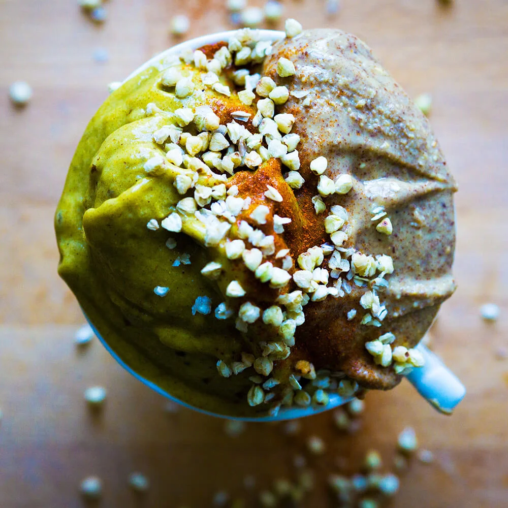 Spiced ice cream