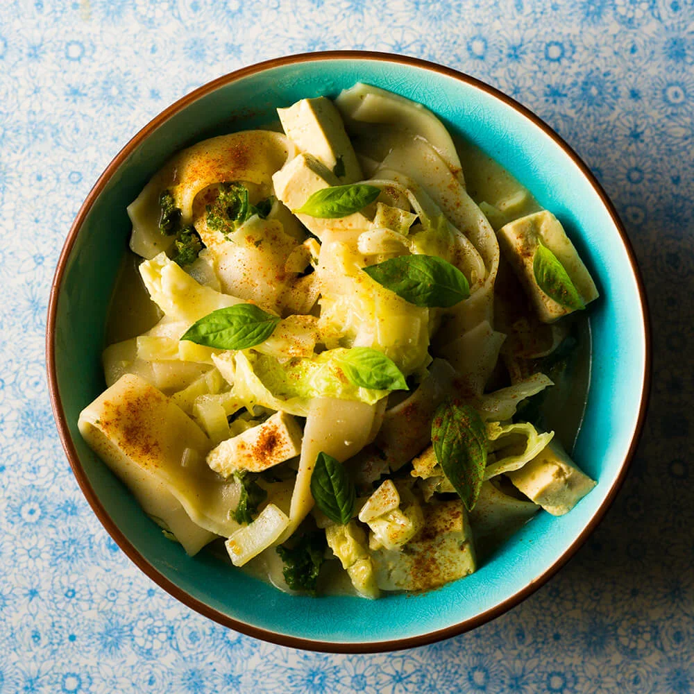 1 PAN DISH - Thai-ish noodles with tofu
