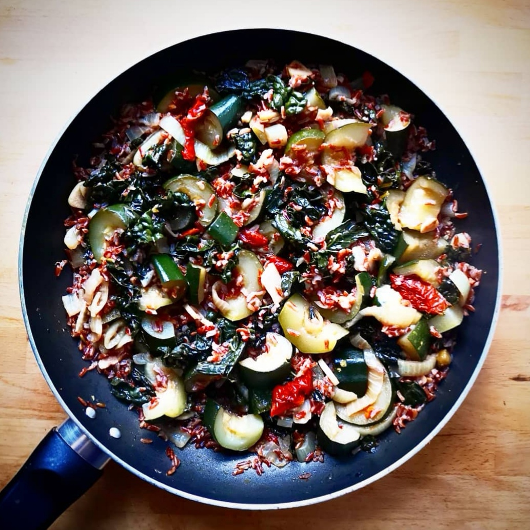 Red rice with sd toms