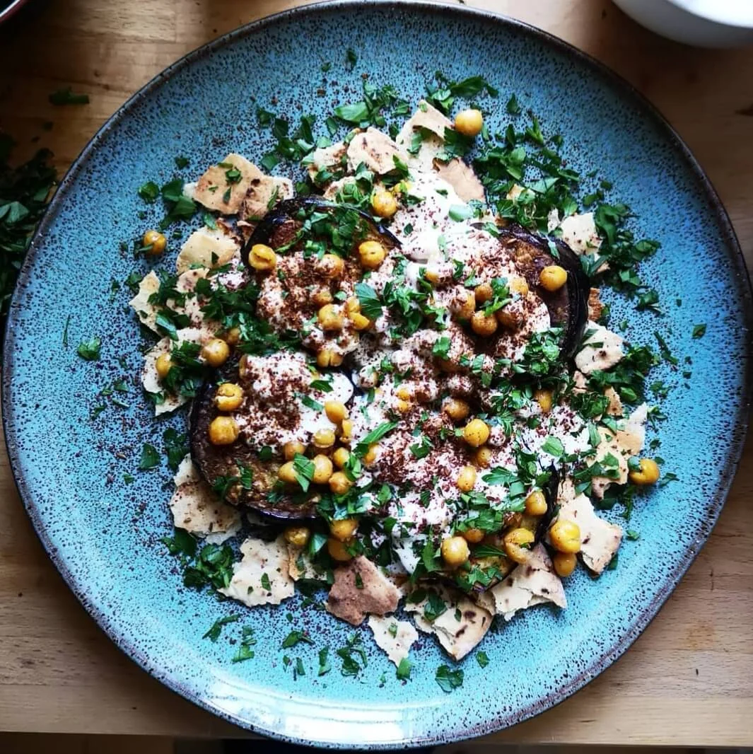 Aubergine fatteh