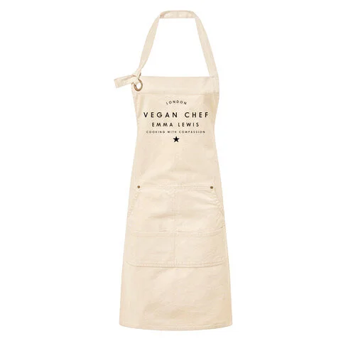 Customisable Vegan Chef School Apron