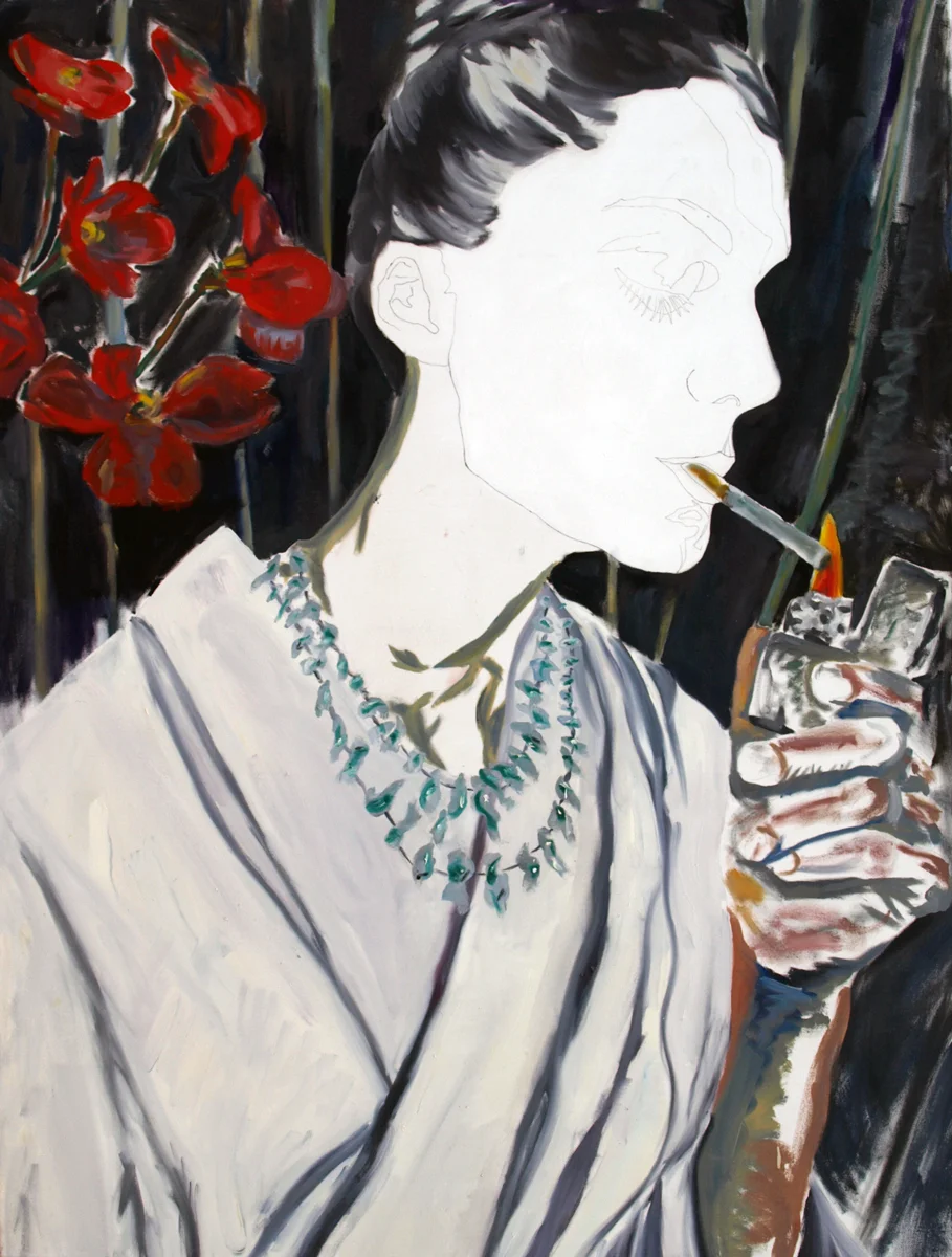 Untitled, Oil and Ink on Canvas, 72"x54", 2006