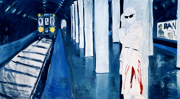 Erika in the El Station