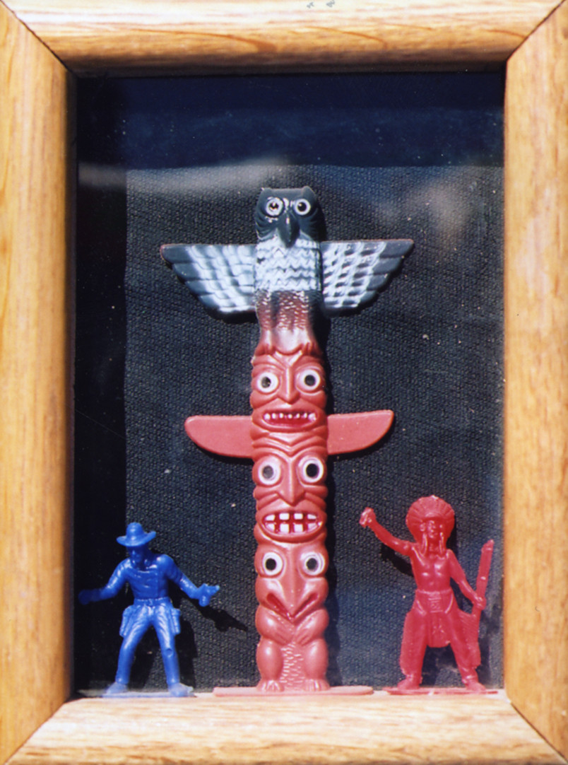  Plastic Figures in Picture Frame 