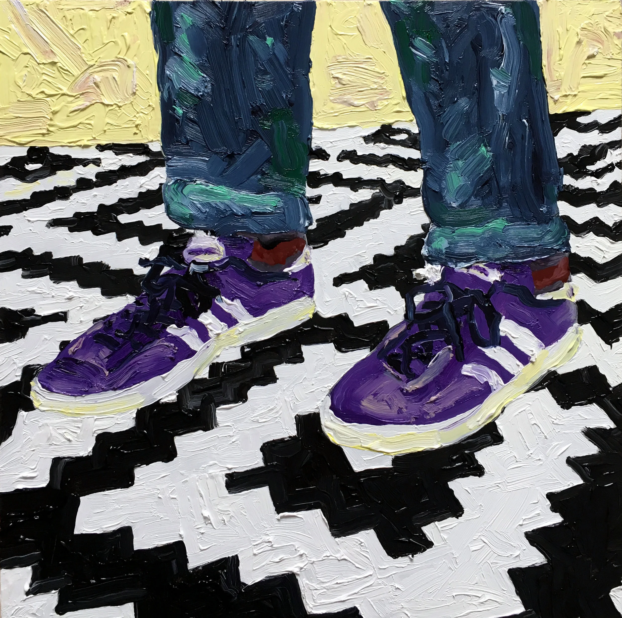 Untitled (Purple Adidas)