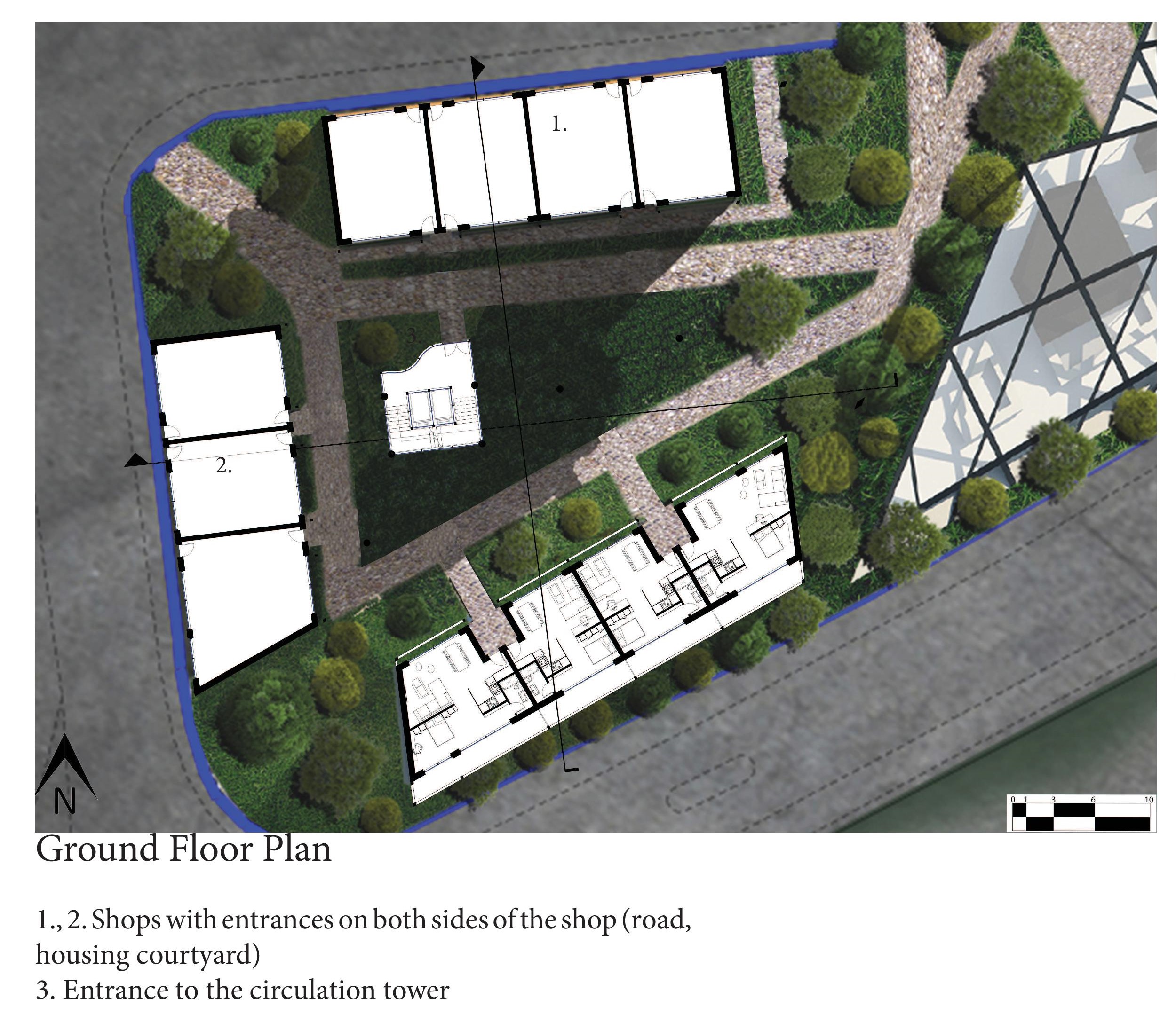 Housing Complex- Ground Floor Plan