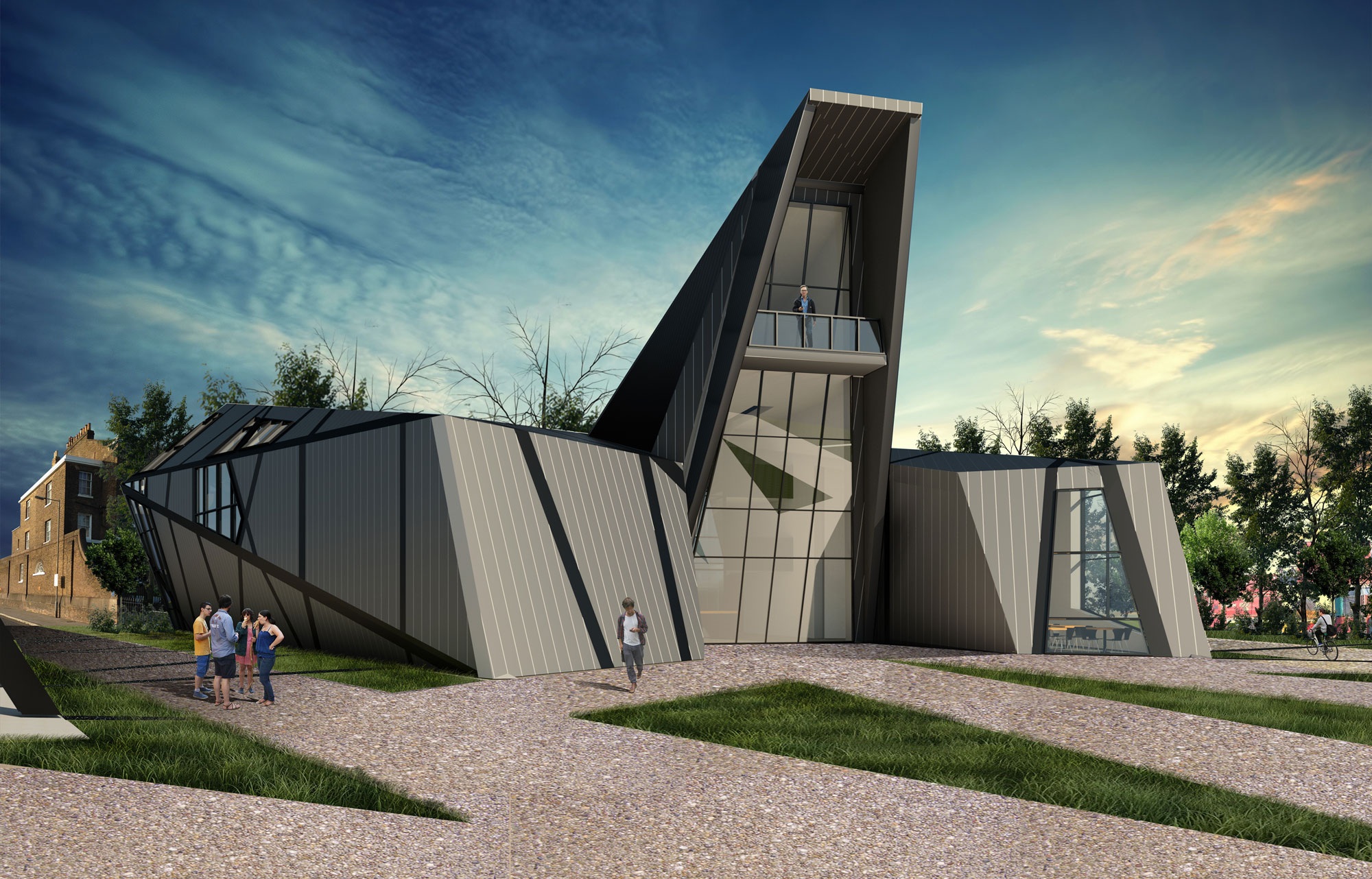 Perspective View of the Community Hub