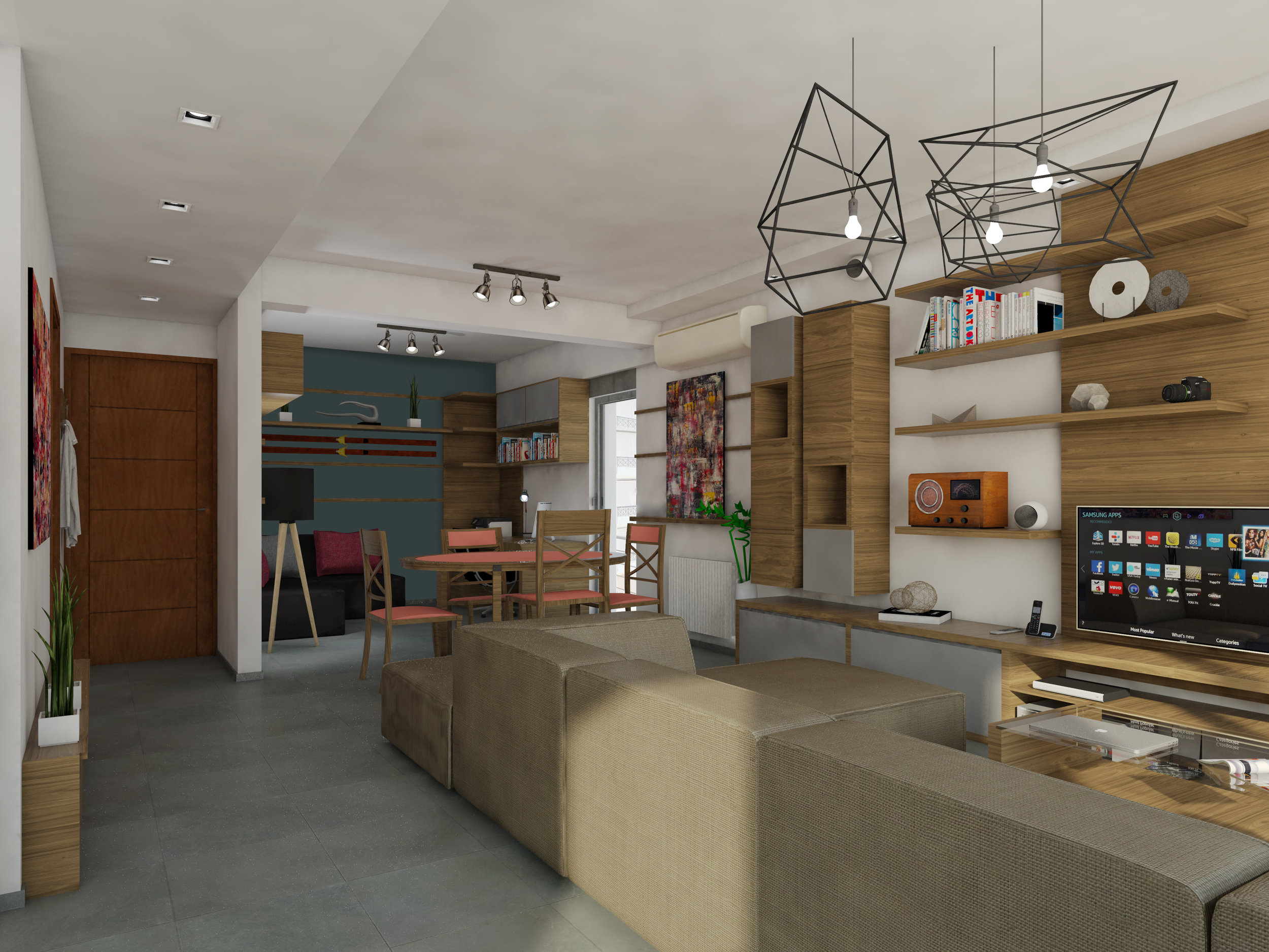 INTERIOR DESIGN FOR AN APARTMENT IN ATHENS 