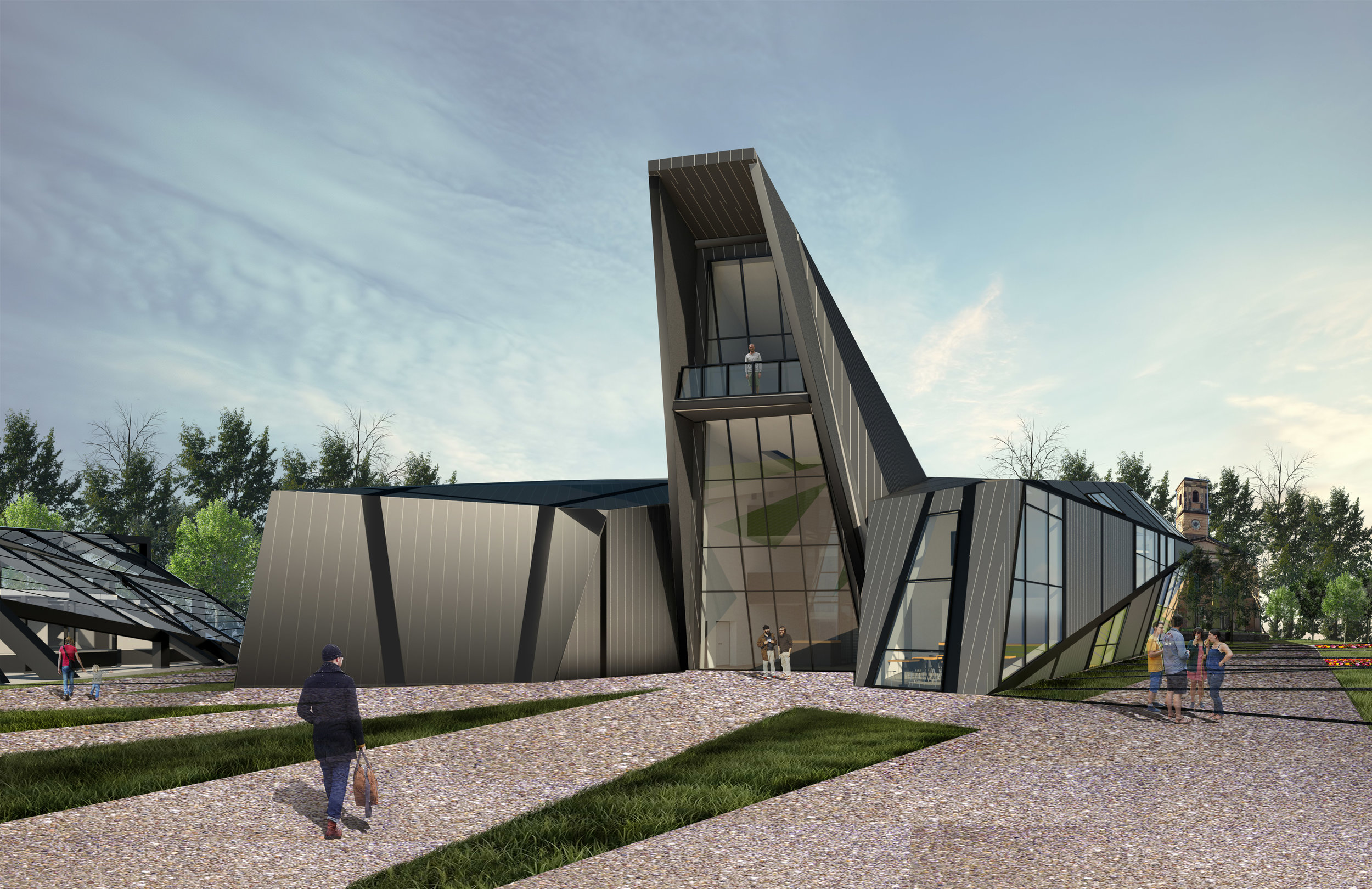 Perspective View of the Community Hub