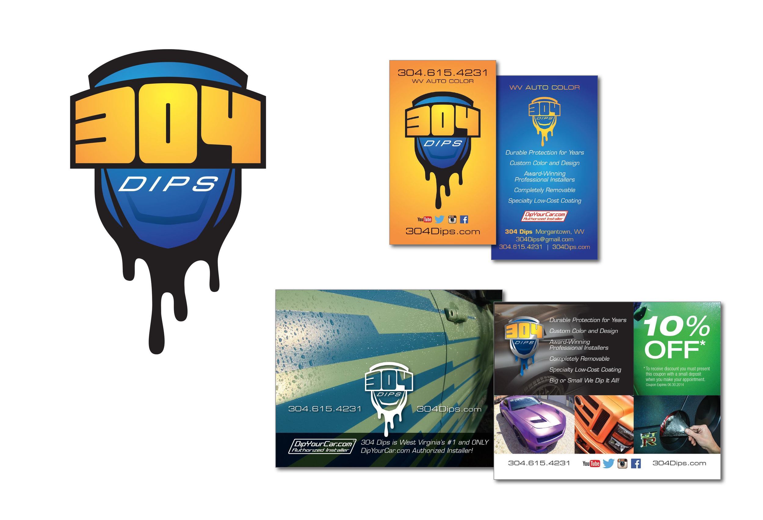304 Dips Brand Identity