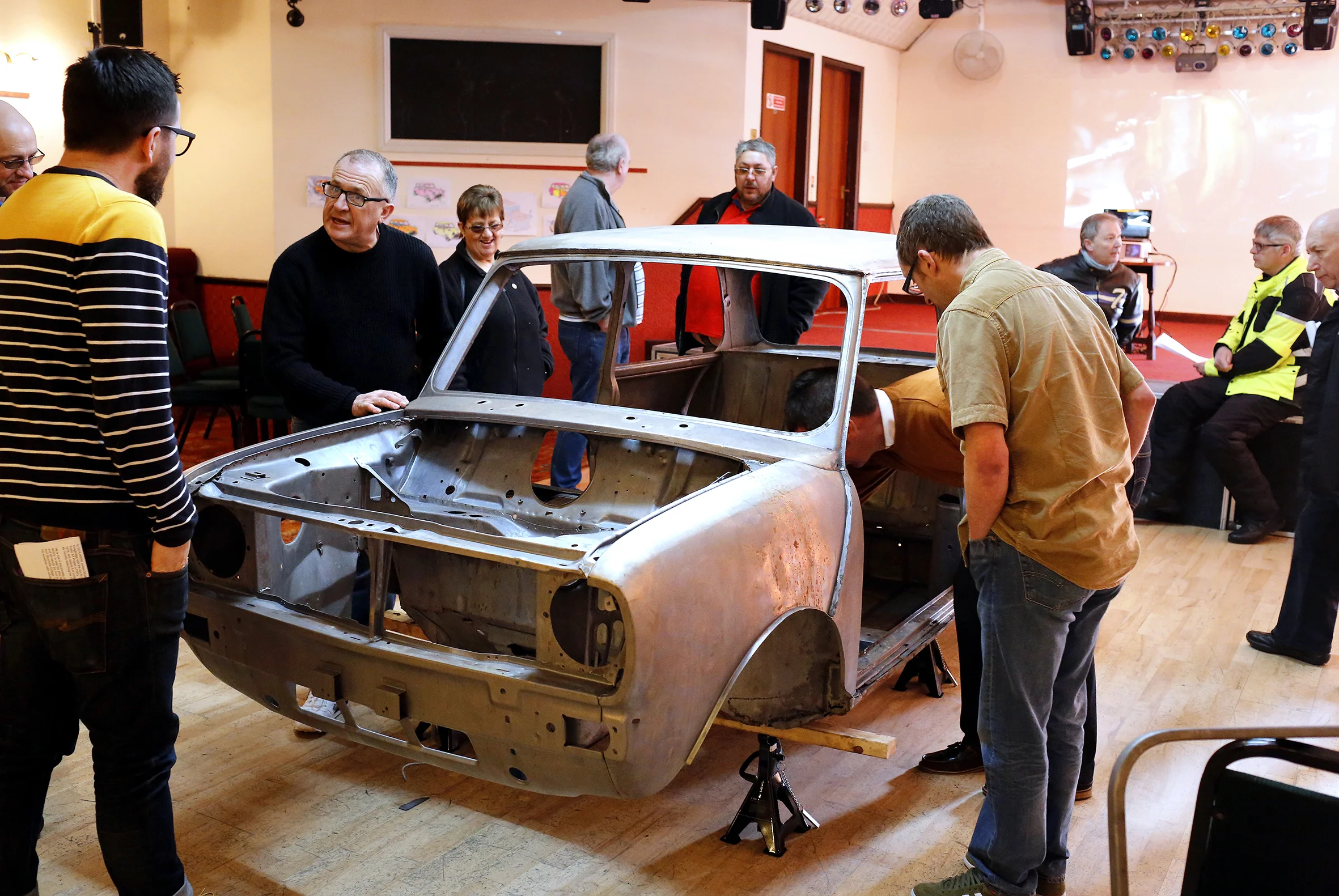 Stuart Whipps 'in progress' exhibition at Greenlands Select Social Club in Longbridge.