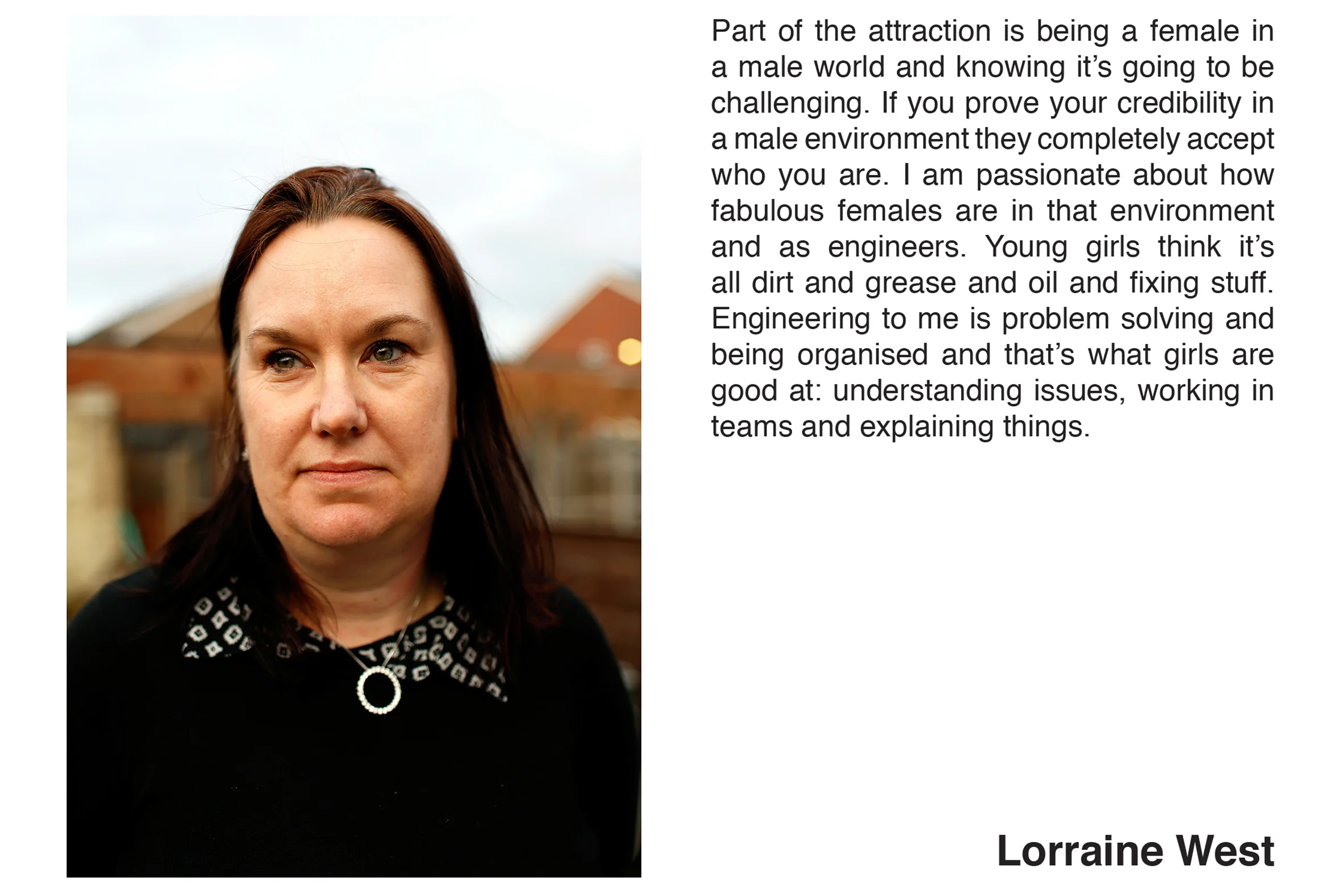 Lorraine West from the series 'Women of Longbridge' by Hannah Hull & Stephen Burke