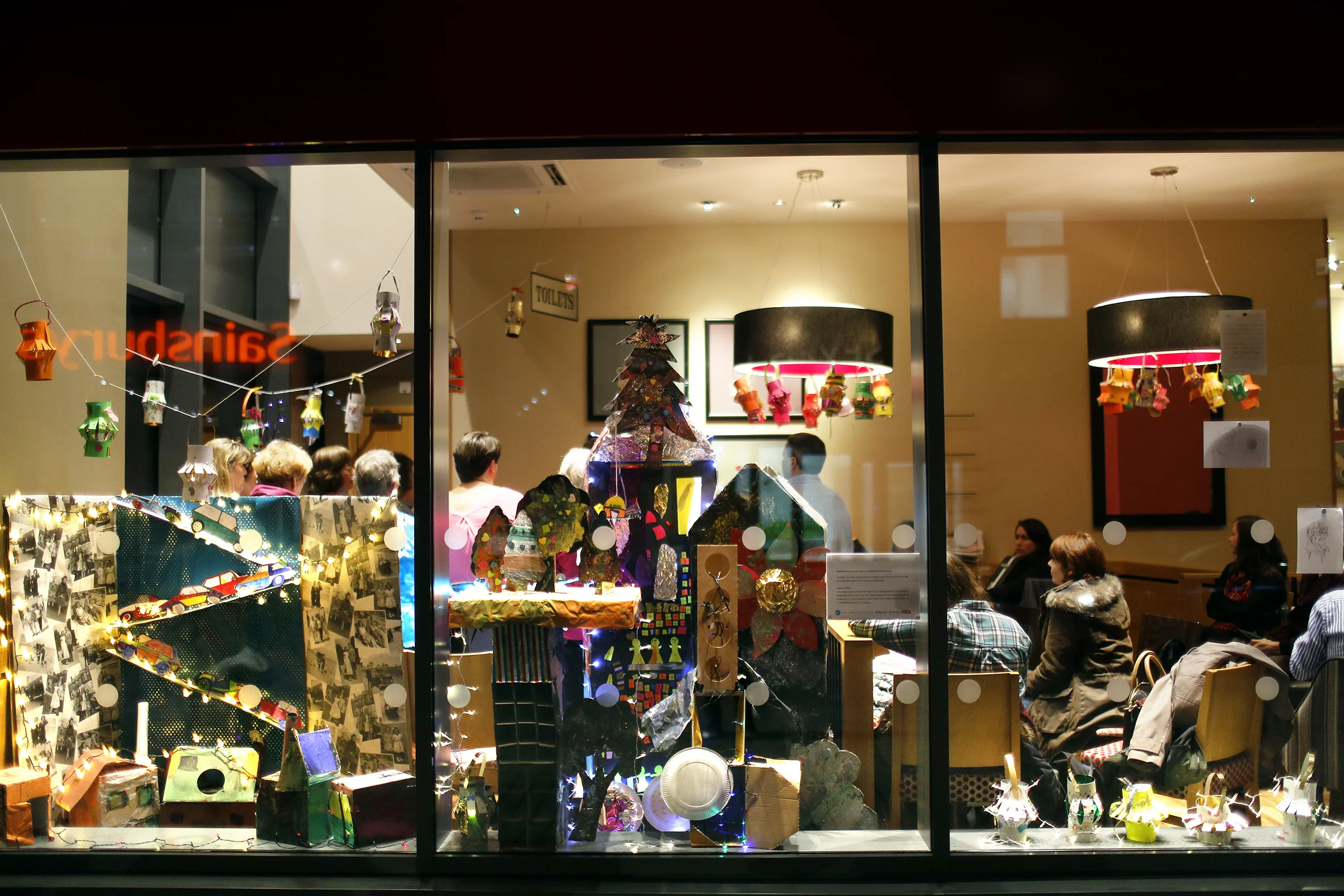 Window Display Competition by Northfield Arts Forum at Costa Coffee