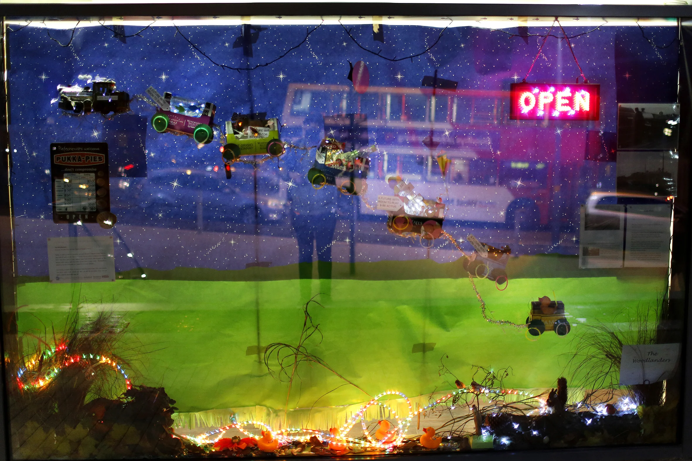 Window Display Competition by The Woodlanders at Queen's Fish & Chips