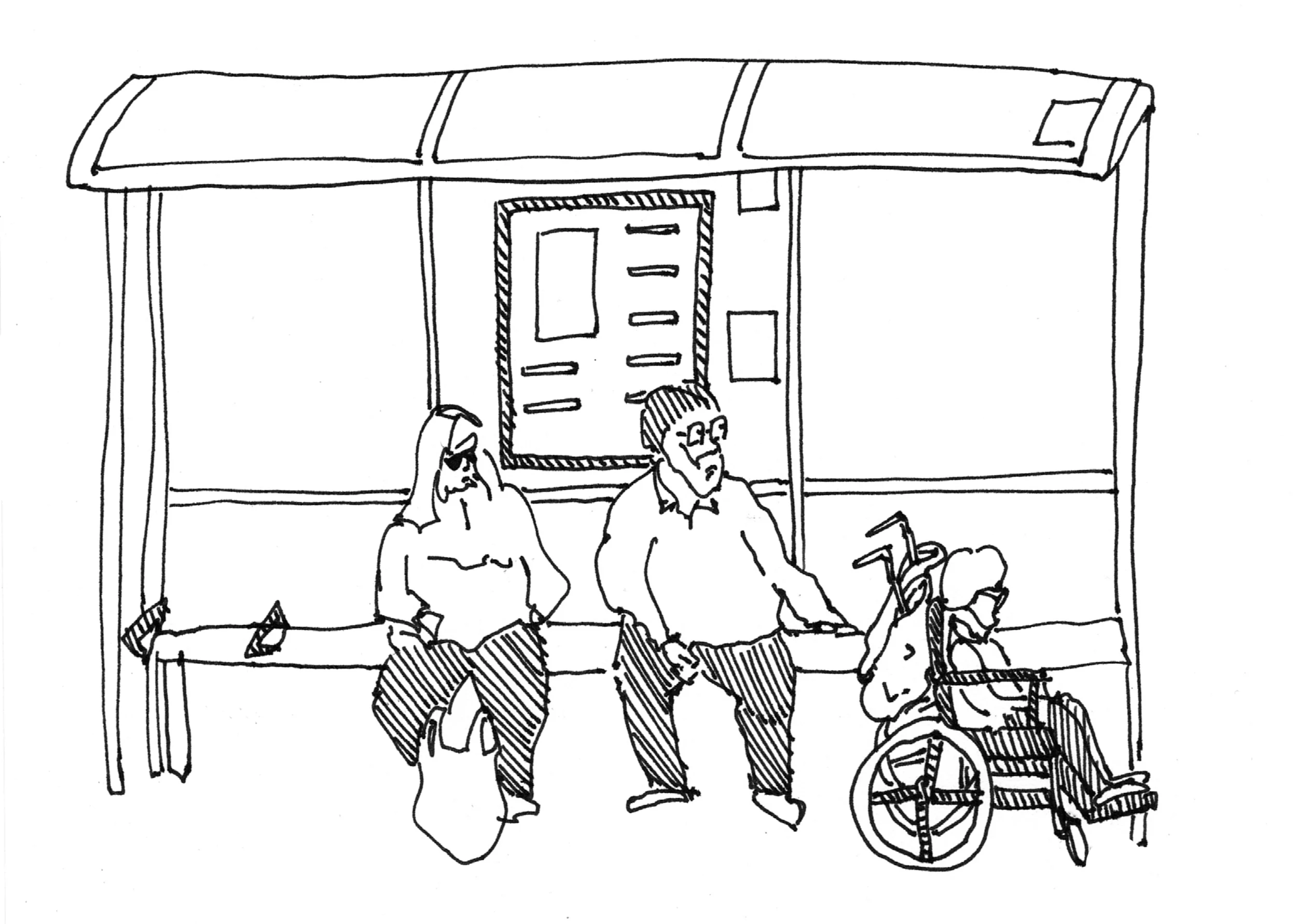 Observational drawings of life in Longbridge by Sarah Taylor Silverwood
