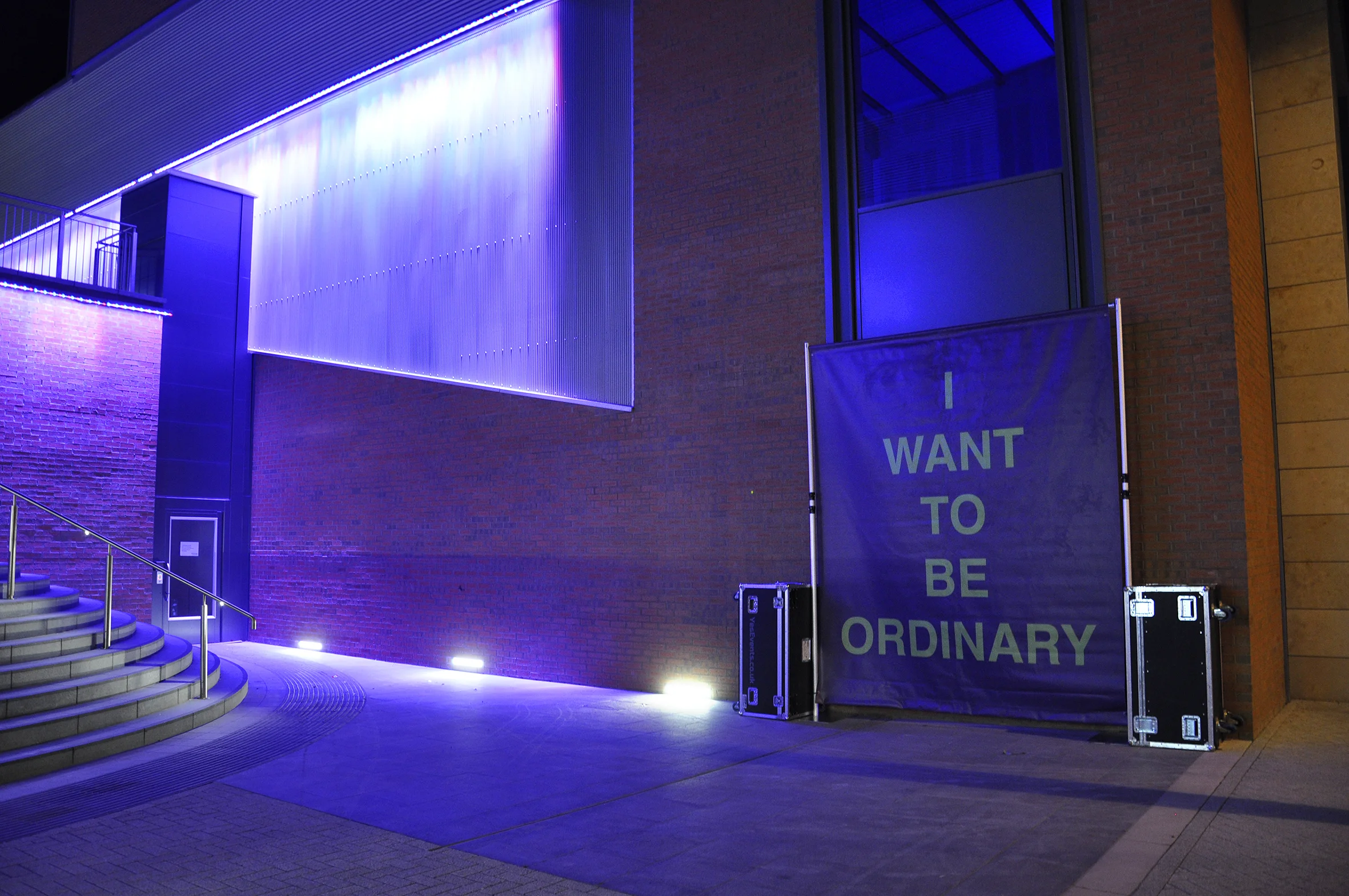 'Prayer (for Birmingham)' at Longbridge Light Festival 2016, photography by the artist