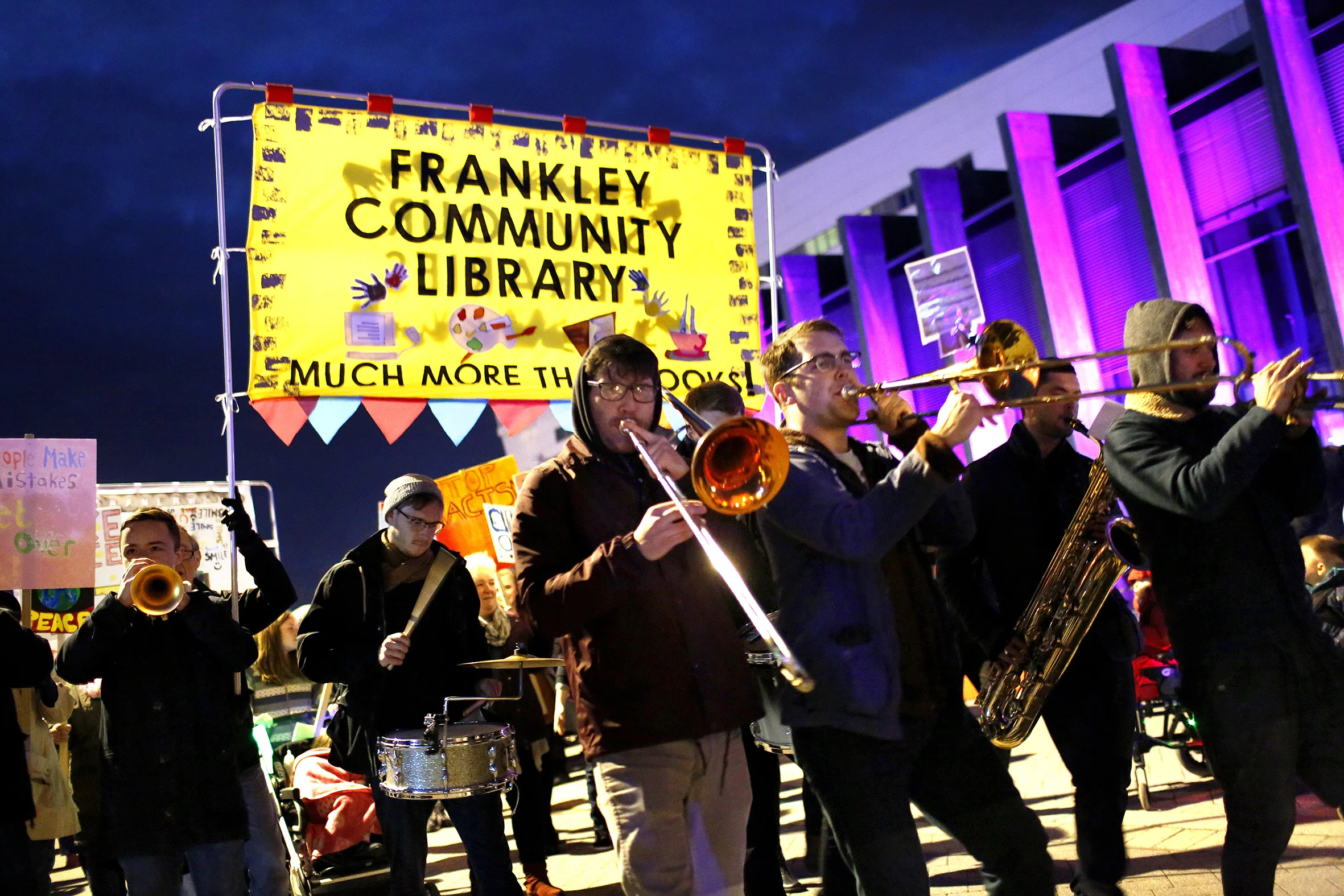 'Our Lives Begin To End The Day We Become Silent About Things That Matter' by General Public for Longbridge Light Festival 2016, photography by Stephen Burke