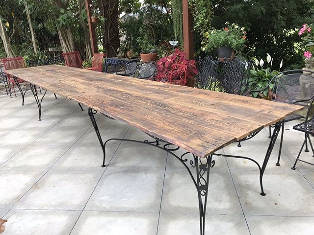 How many people could you fit at this outdoor table for a dinner party? ⠀
.⠀
We love that our custom furniture gets to play a role in your family memories! ⠀
.⠀
.⠀
.⠀
#villageofthearts #woodwork #handmade #customtable #handcrafted #furniture #oneofak