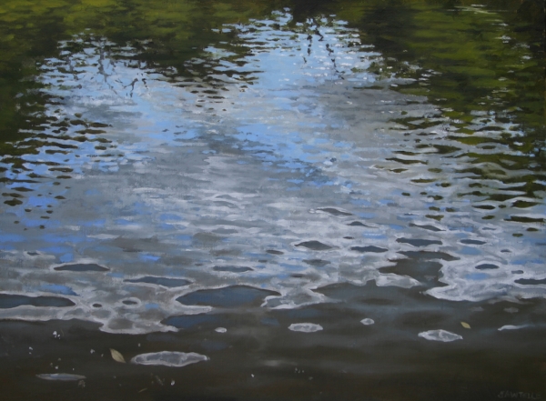 "Canoe Painting 9" 16"x12" Oil on canvas