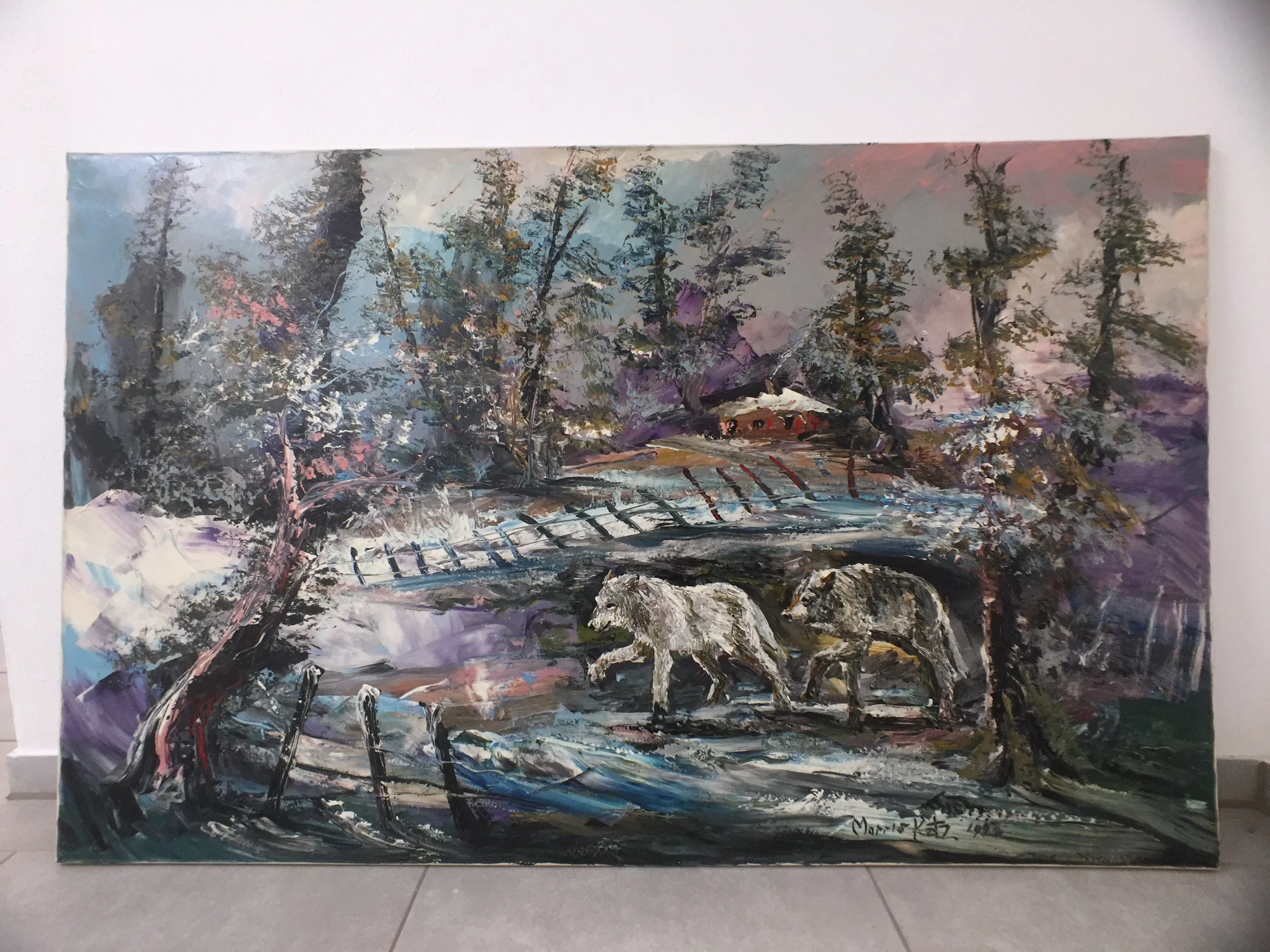 Morris Katz Gemälde Painting