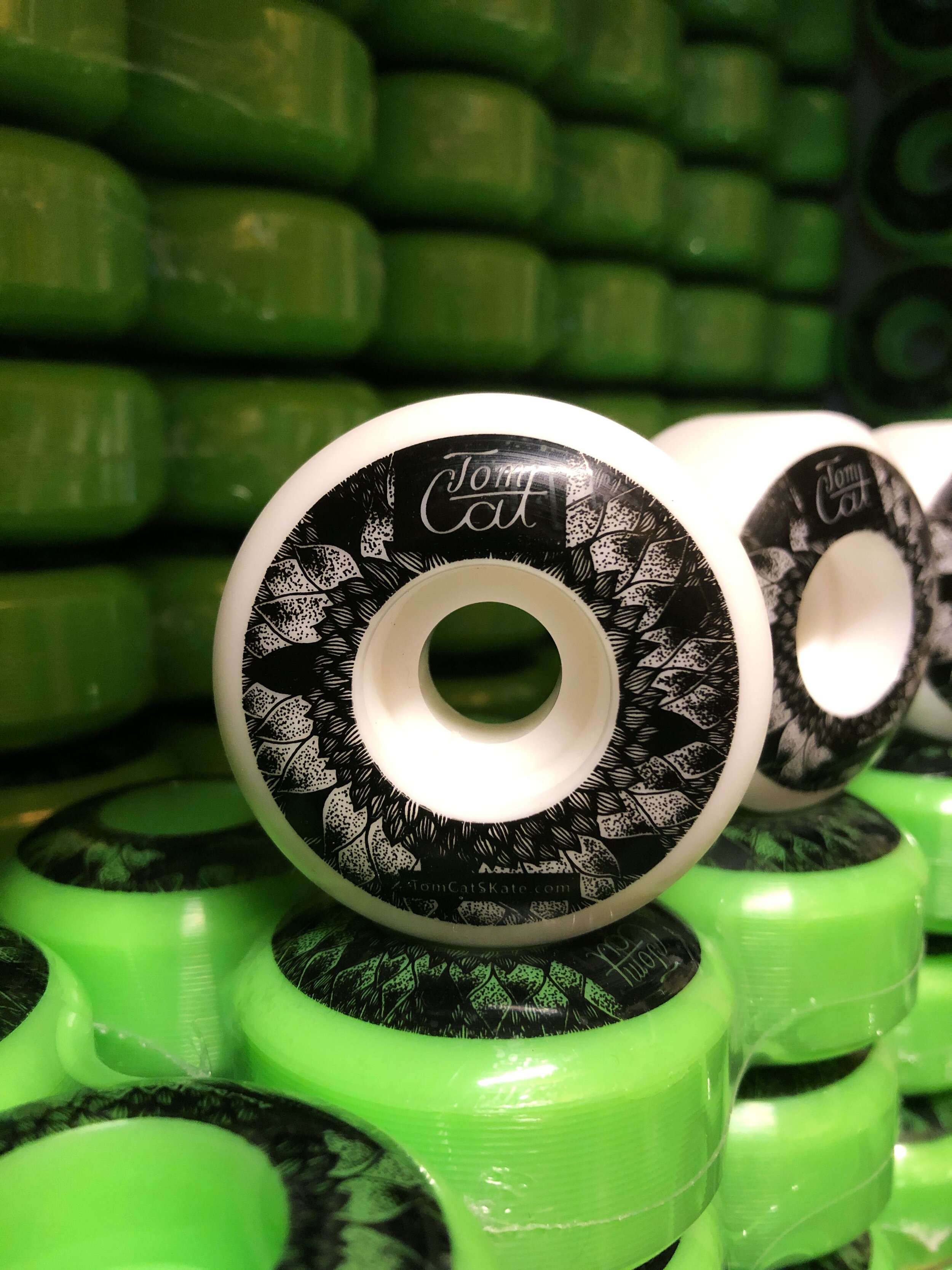 TomCat branded skateboard wheels photo