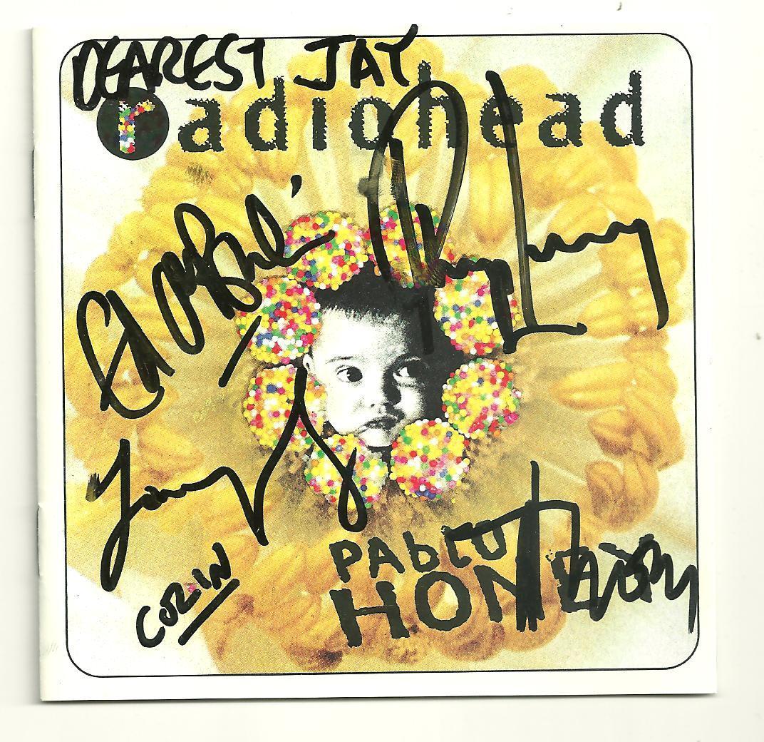 Radiohead - Pablo Honey CD - Signed By All - EMI 1993 - SOLD