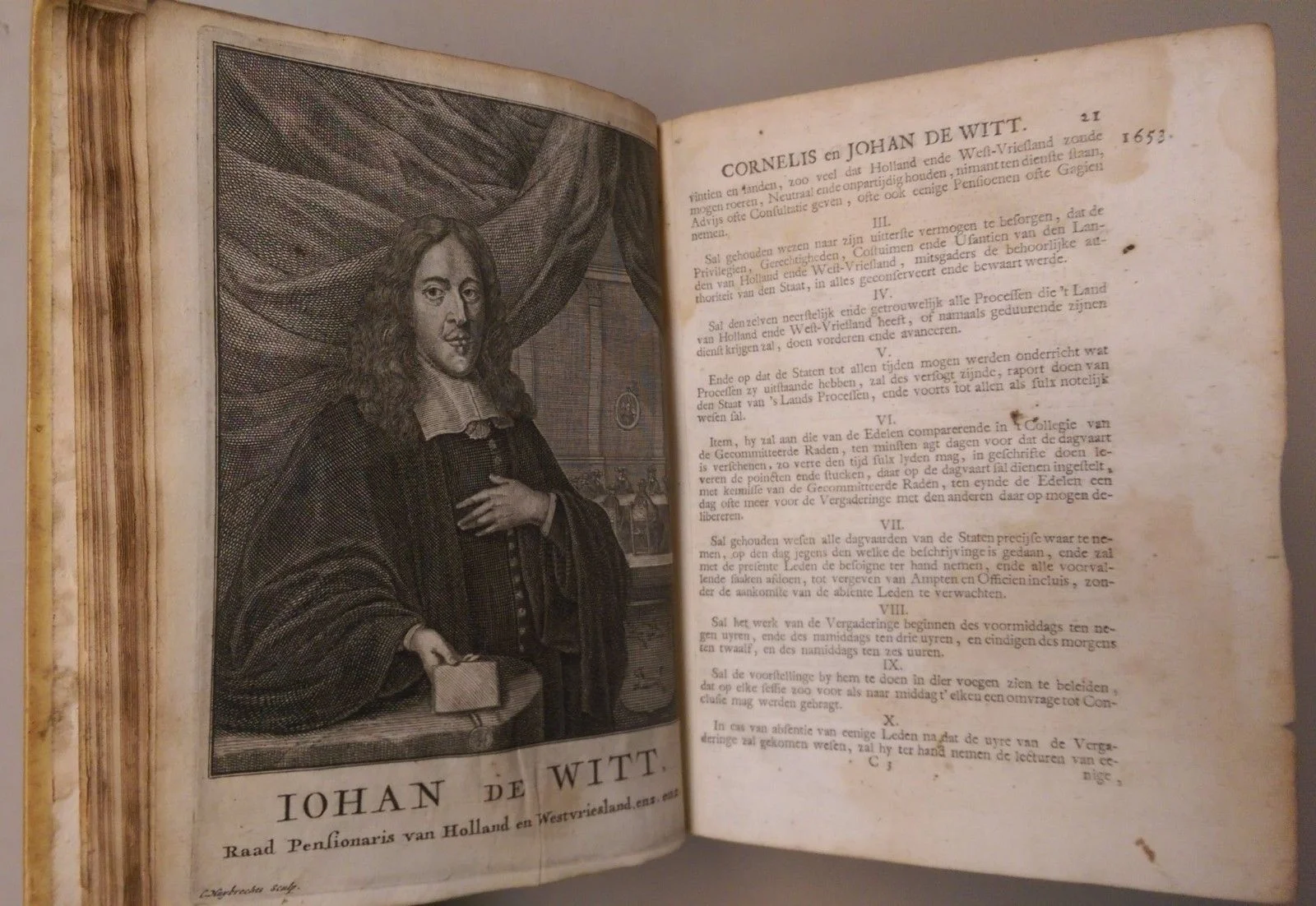 Leeven en dood van Cornelis de Witt en Johan de Witt - Hoevens - 1705