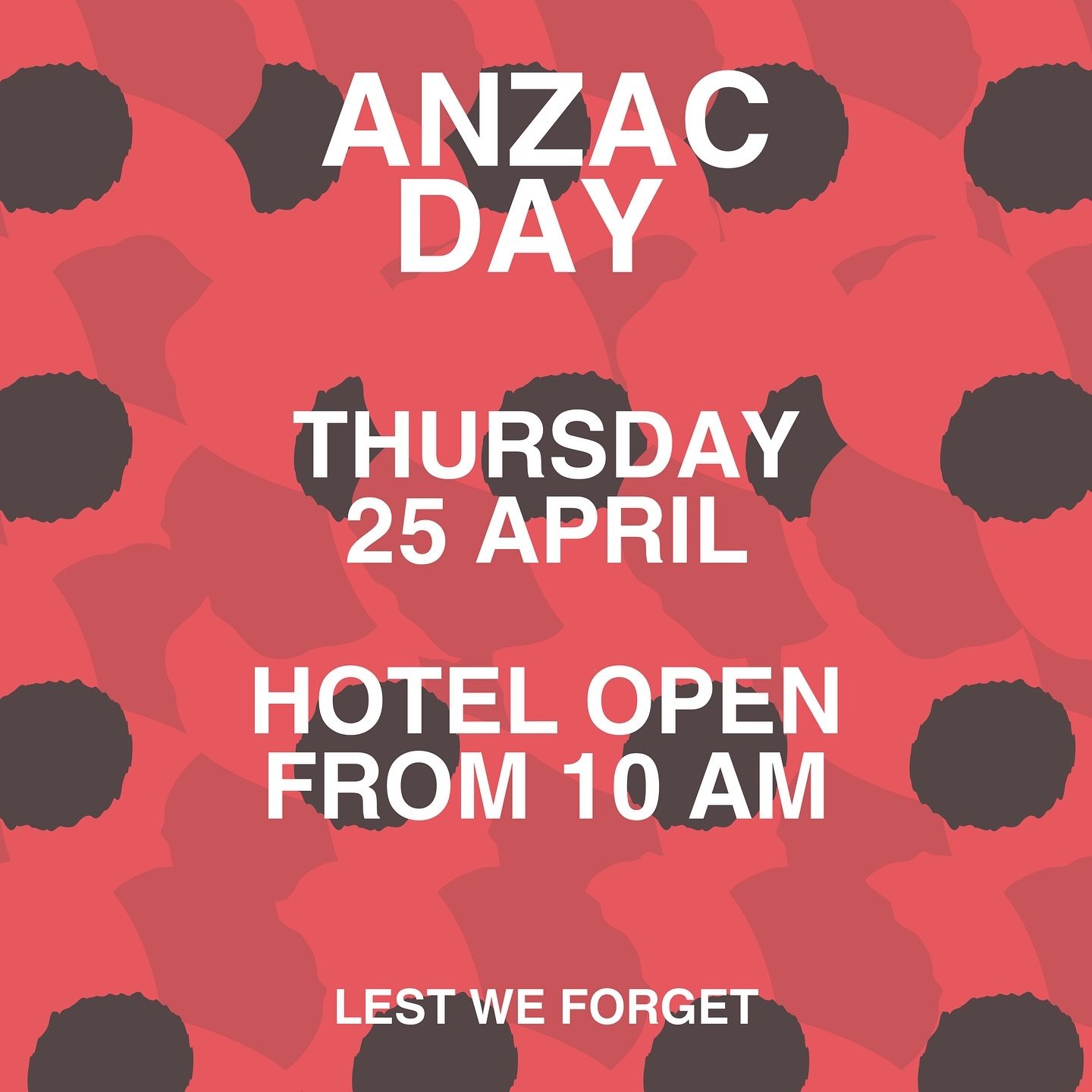 Open Anzac Day at The Queen&rsquo;s 🤍