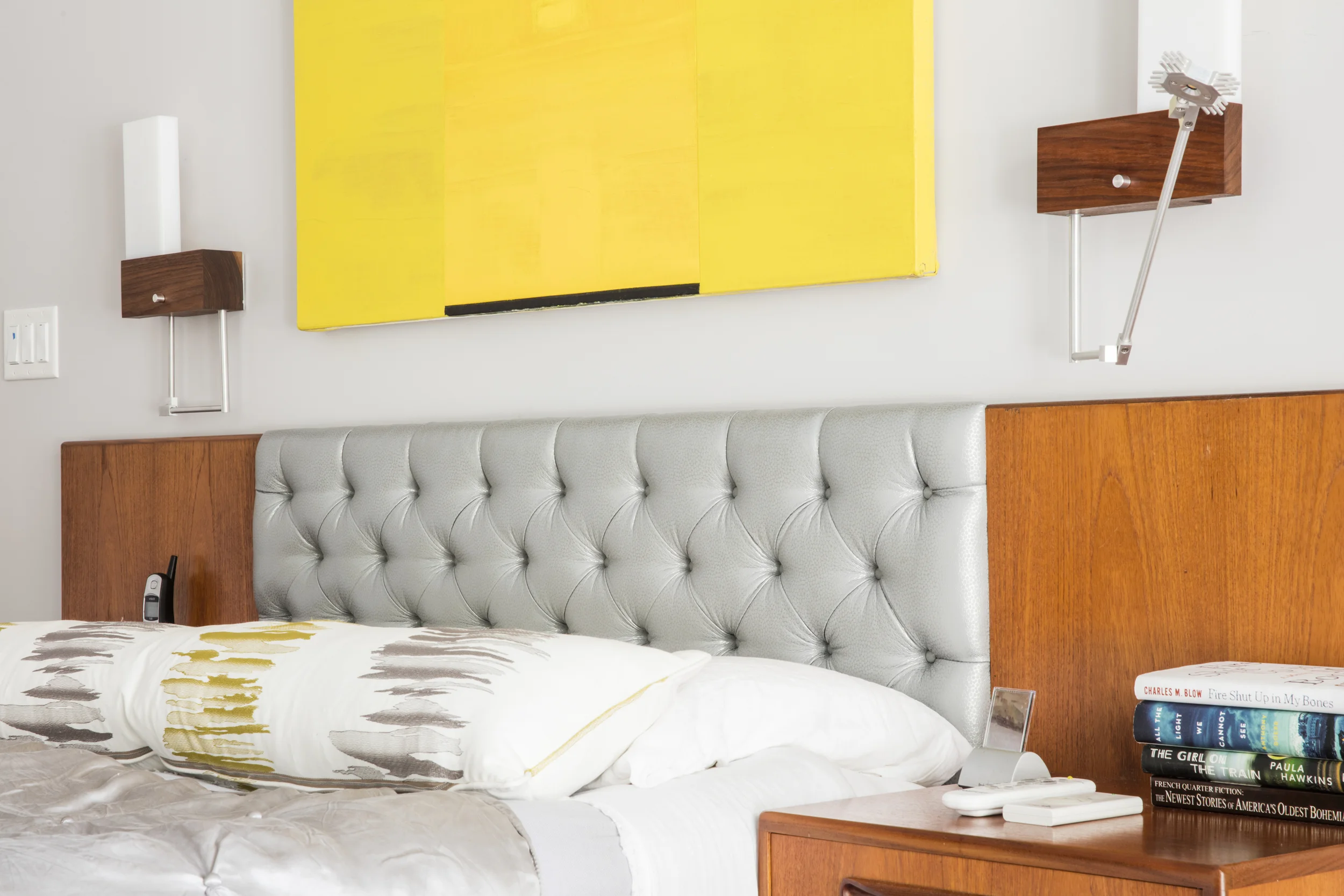 Ruby Rouge Designs Mid-Century Bed- Private Residence