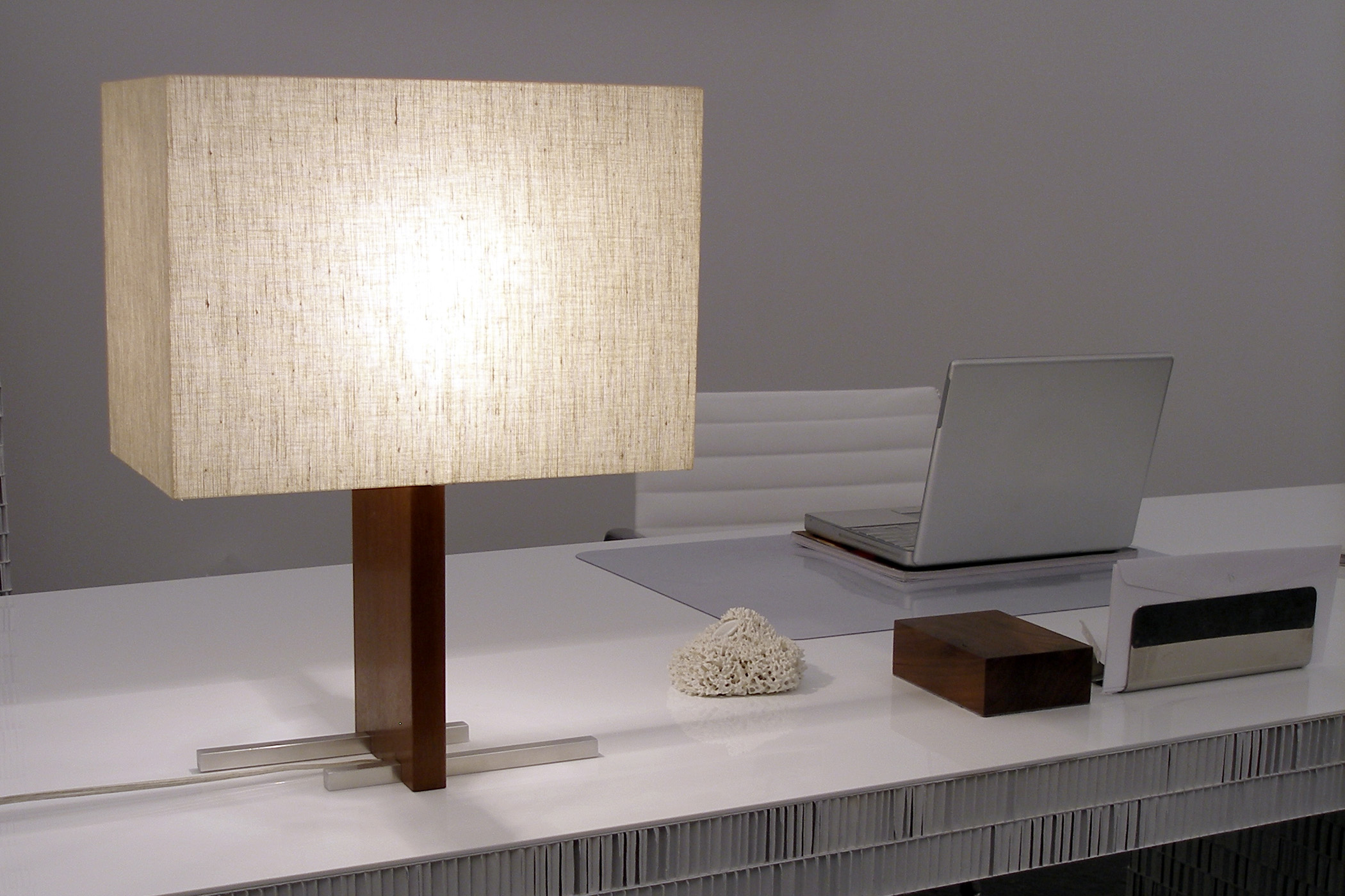  Ludwig and larsen rectangle table lamp 