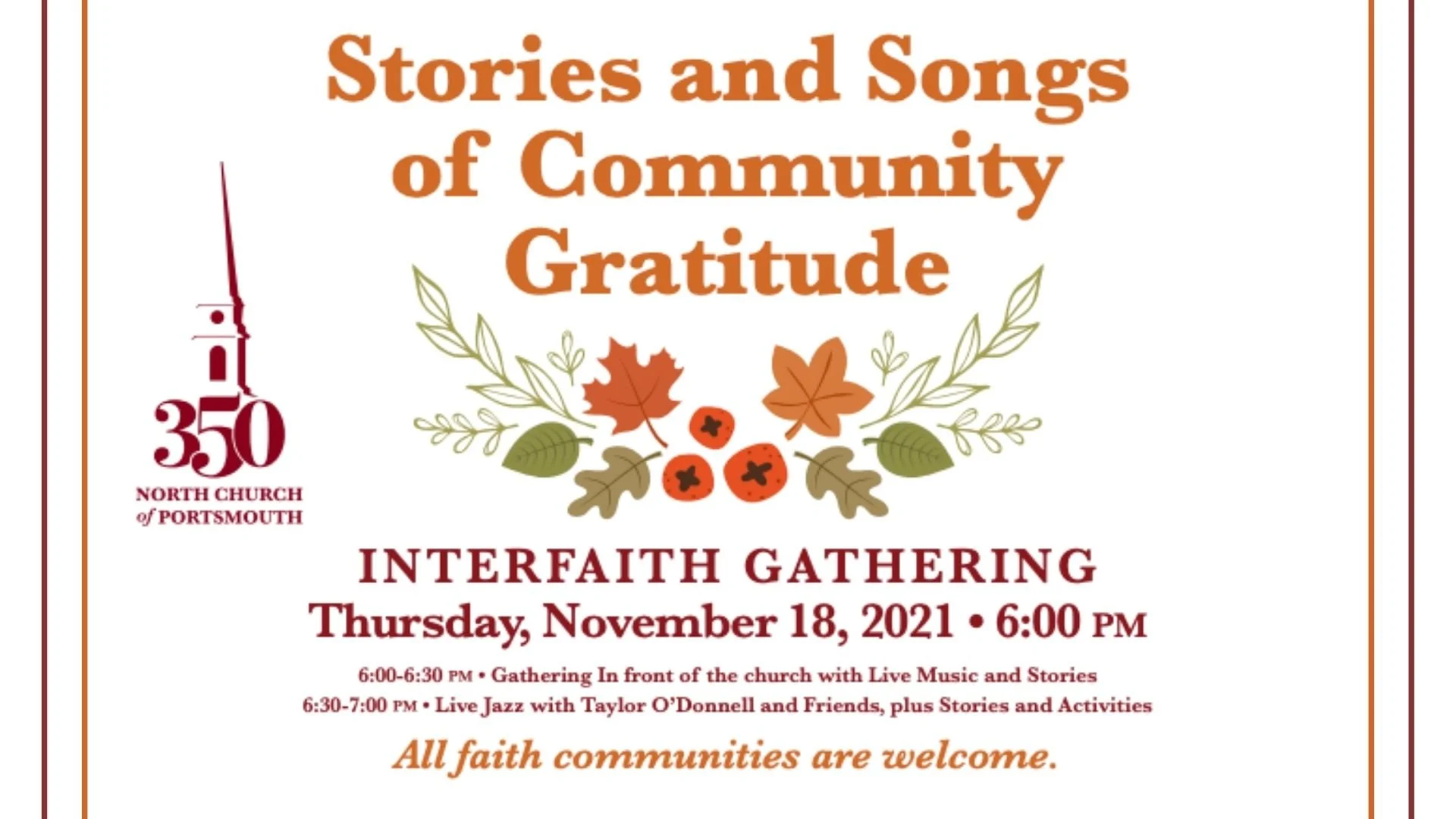 Interfaith Thanksgiving