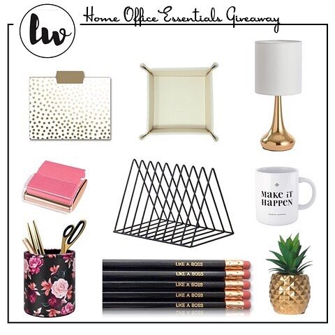 *****GIVEAWAY*****.
.
Let&rsquo;s kick off this week with a little giveaway to add some fun &amp; functional accessories to your current &ldquo;home office&rdquo; space! Whether you have a whole room dedicated to your new home office or set up shop o