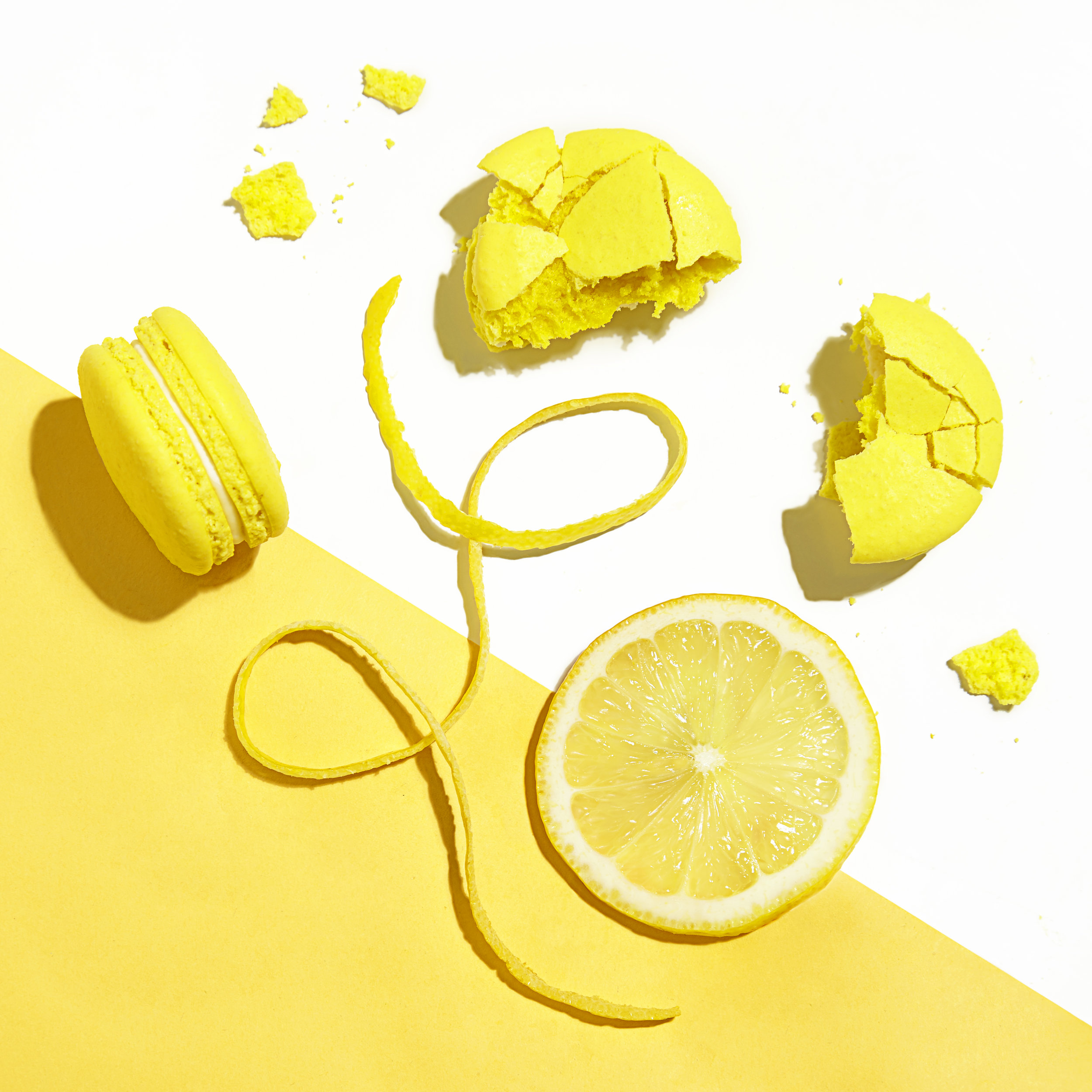 Lemon Macaron Yellow Monochromatic