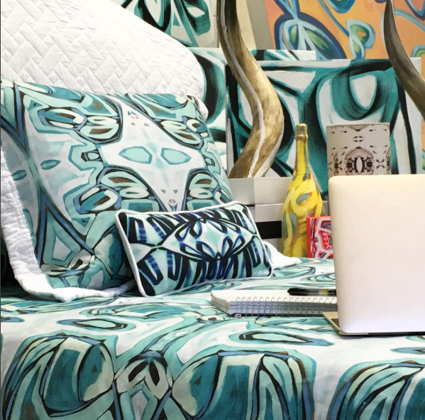 Some kids have all the luck... art and dorm bedding by Amanda Talley