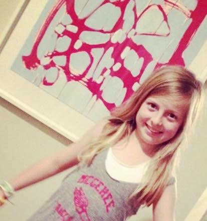 One framed drawing, and one child.