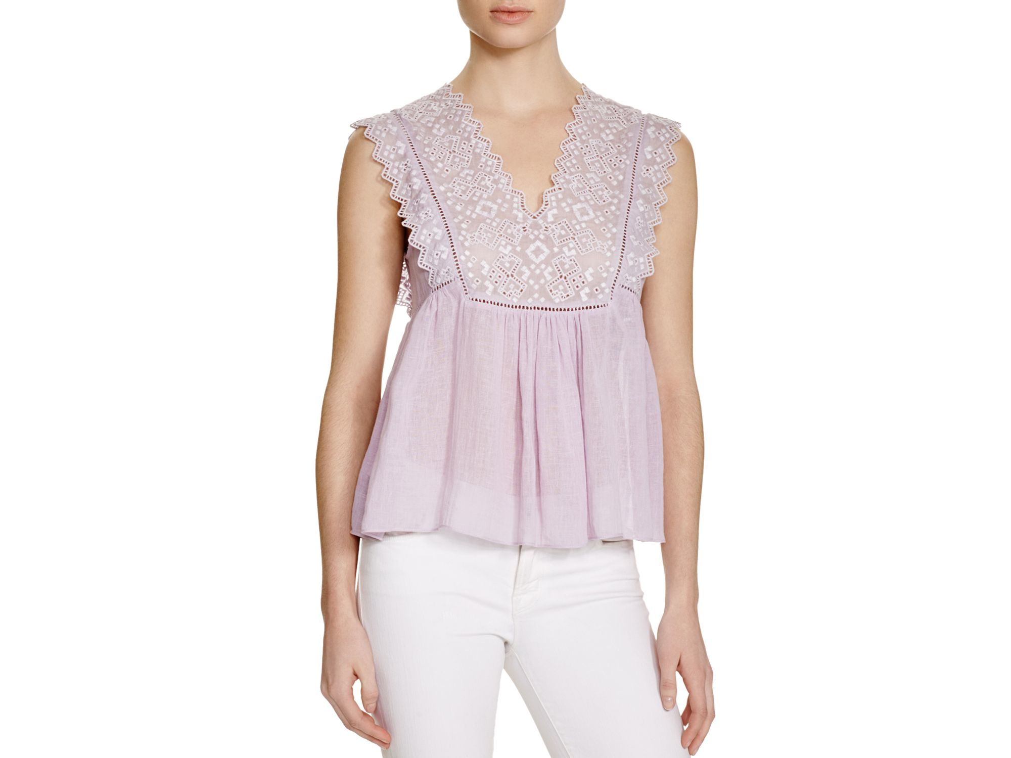 My versatile Rebecca Taylor top from Azby's -- a chameleon that goes casual or semi-dressy with a quick change of pants.