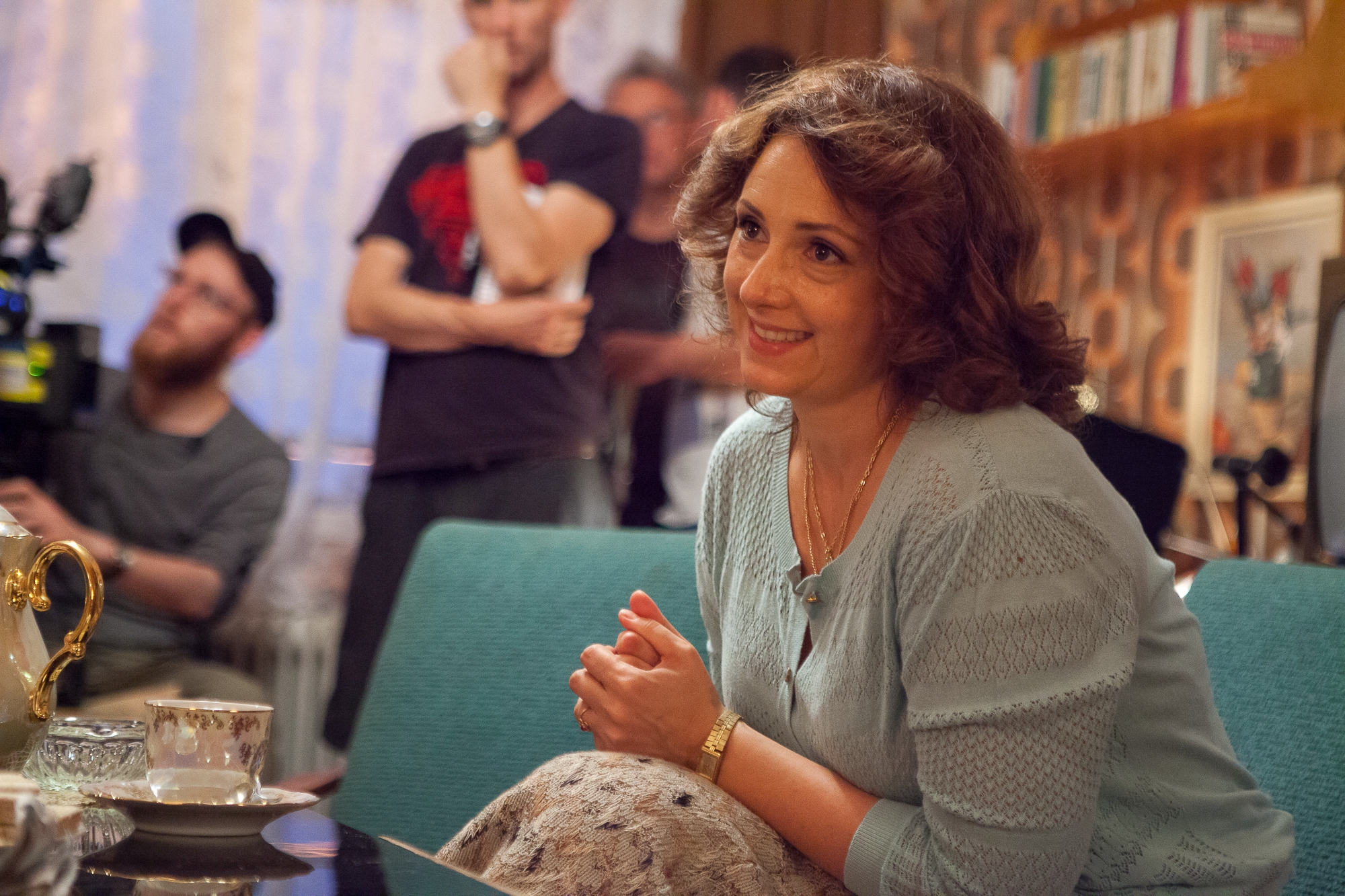 From the shooting: Zuzana Mauréry as Mrs. Drazdechová (KVIFF 2016 The Best Actress Award). Photo by PubRes, 2015.