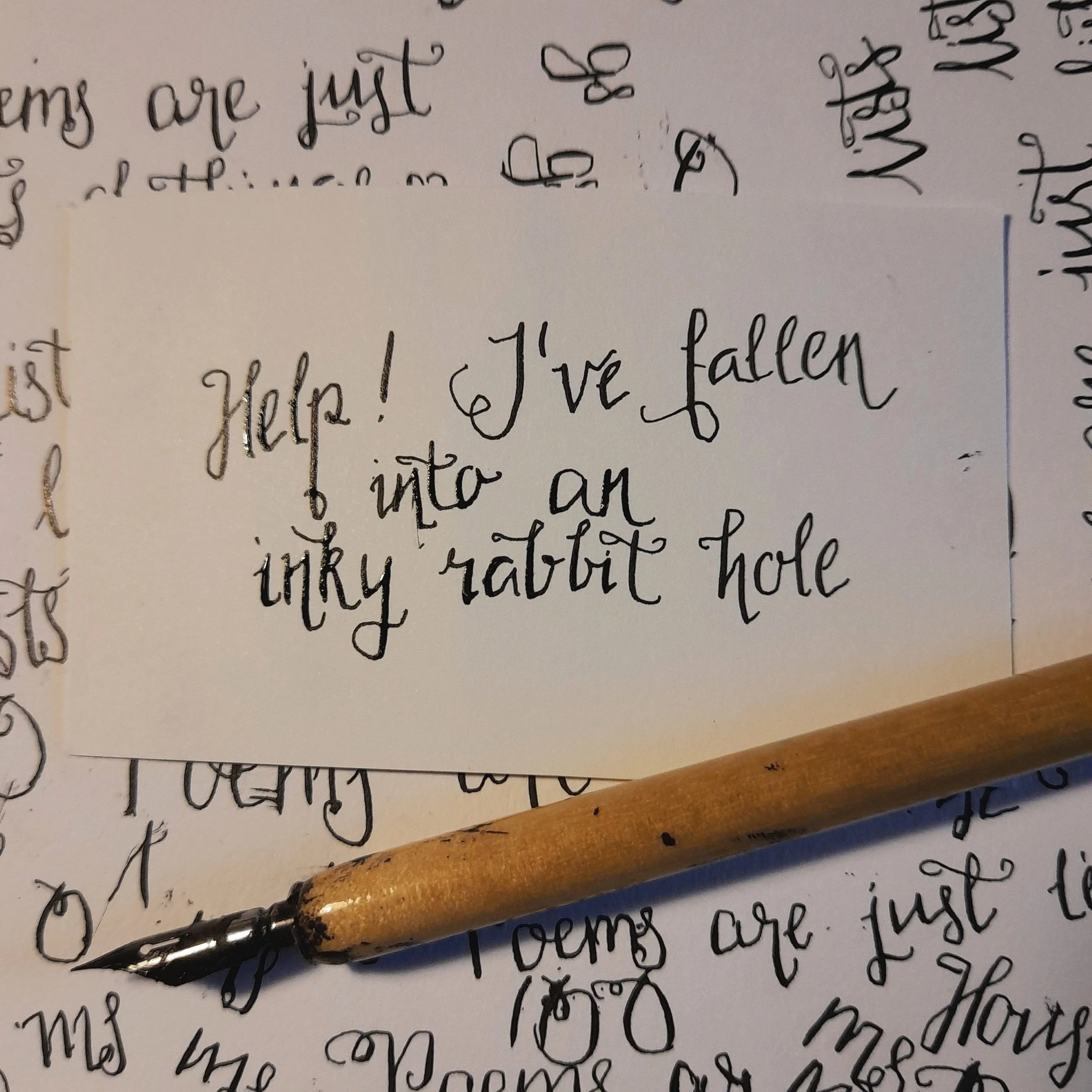 Falling into the ink well