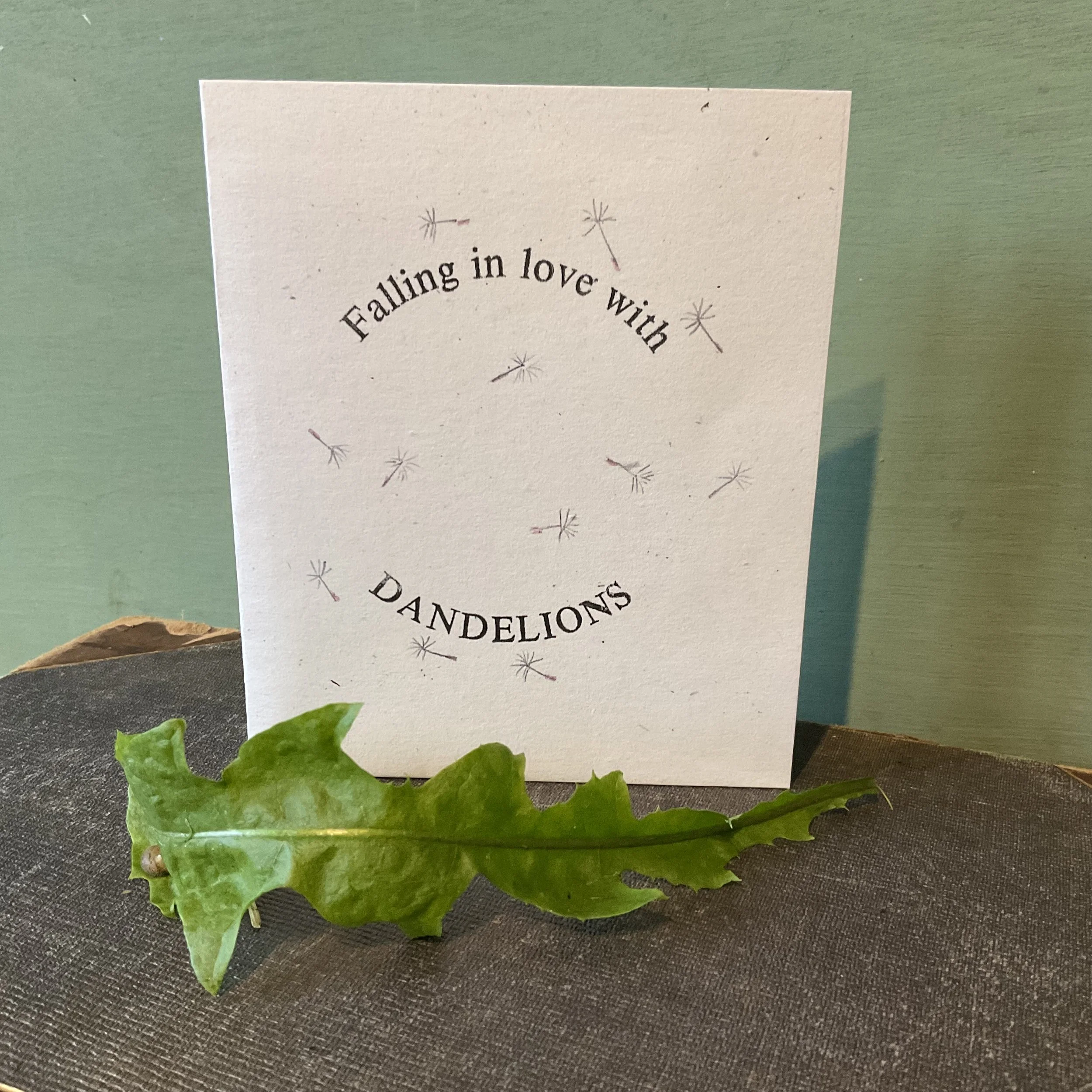 Dandelion poem book cover