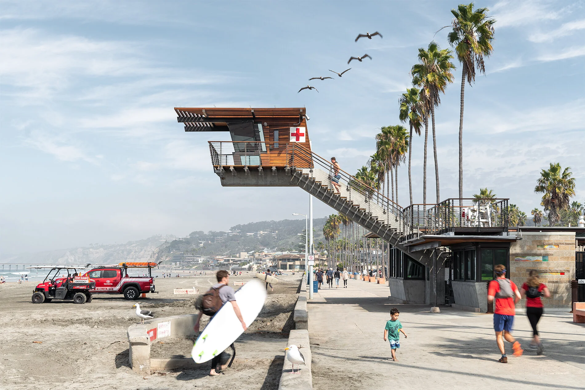 La Jolla Shores Lifeguard Tower | RNT Architects & Hector Perez - De-Arc