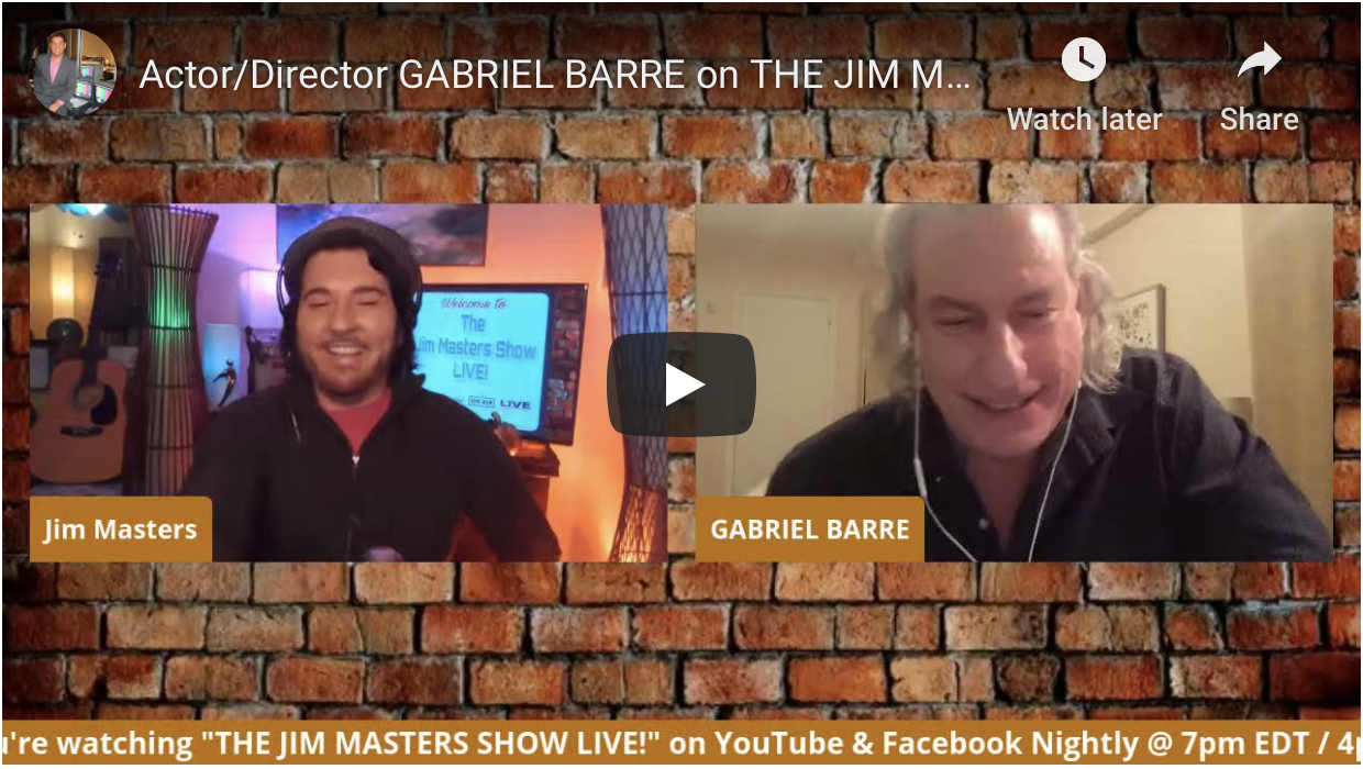 Gabe's Interview as Special Guest of THE JIM MASTERS SHOW LIVE!