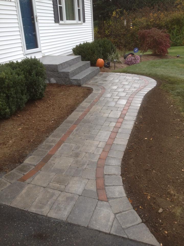 Paver Walkway & Granite Steps