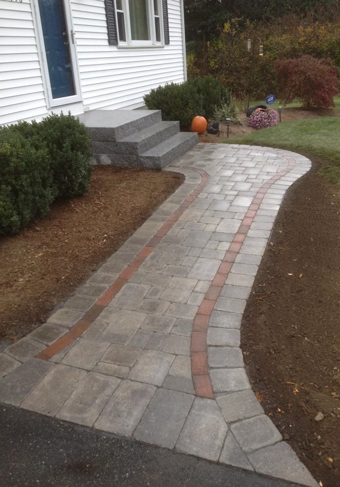 Granite Steps & Paver Walkway