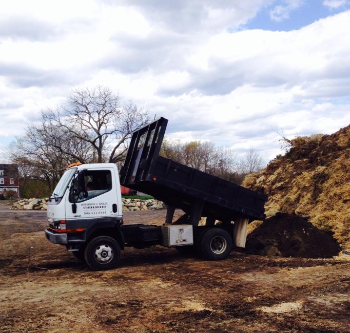 Dump truck at work