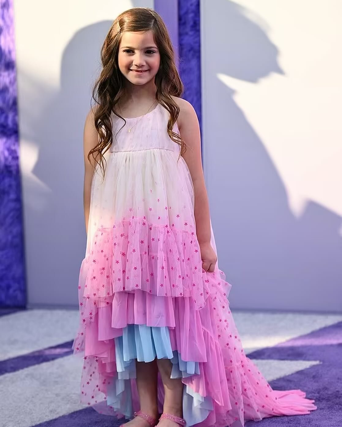 Audrey&rsquo;s first red carpet for @ifmovie 💜

Makeup and hair by me using @makeupforever @cerave moisturizer @veilcosmetics @oribepro and @hottoolspro waver and @byartis brushes

Thank you @juliehoffmanphotography and her beautiful family for ever