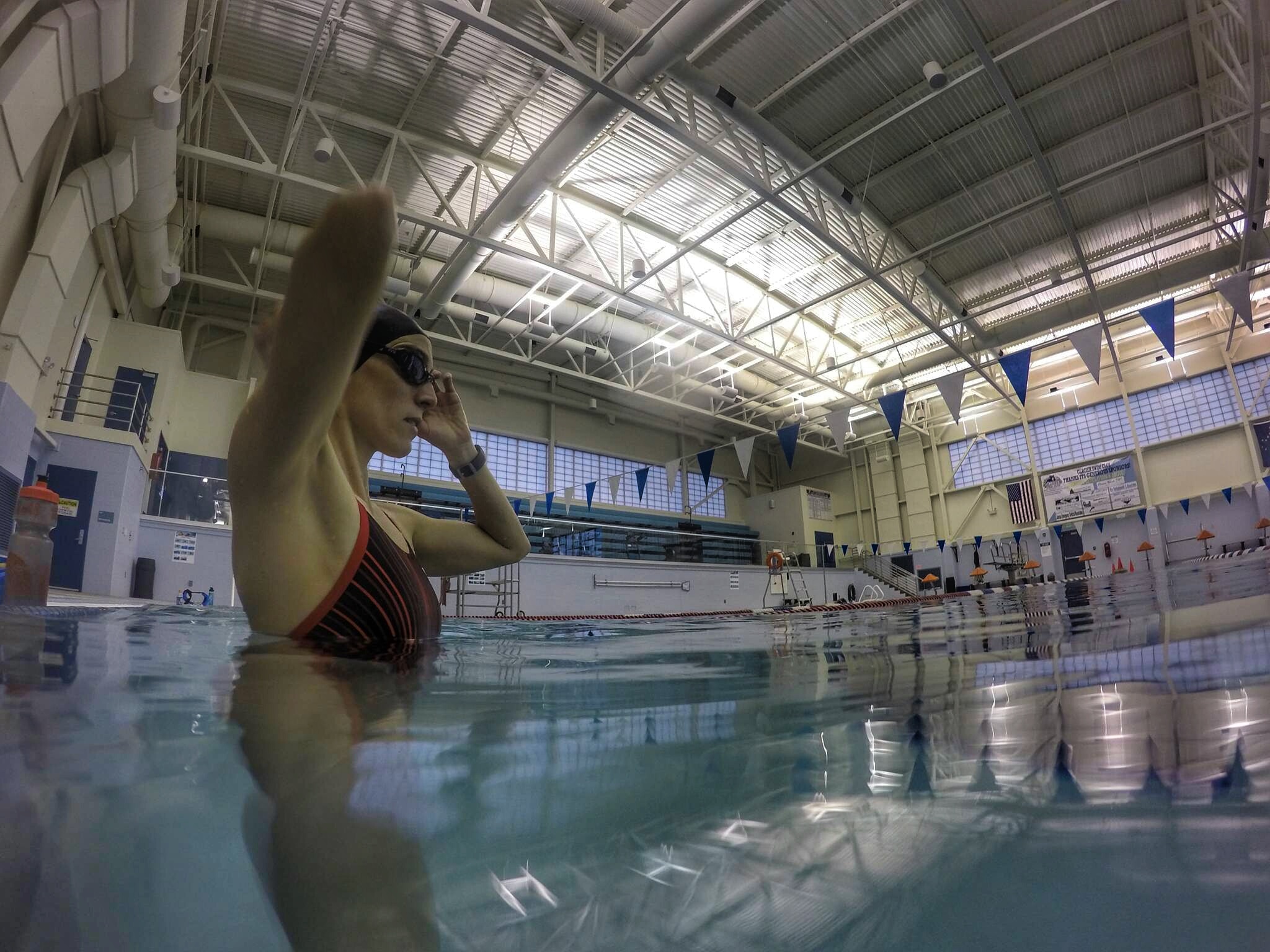 Here I am at the Dimond Park Aquatic Center in Juneau, AK.